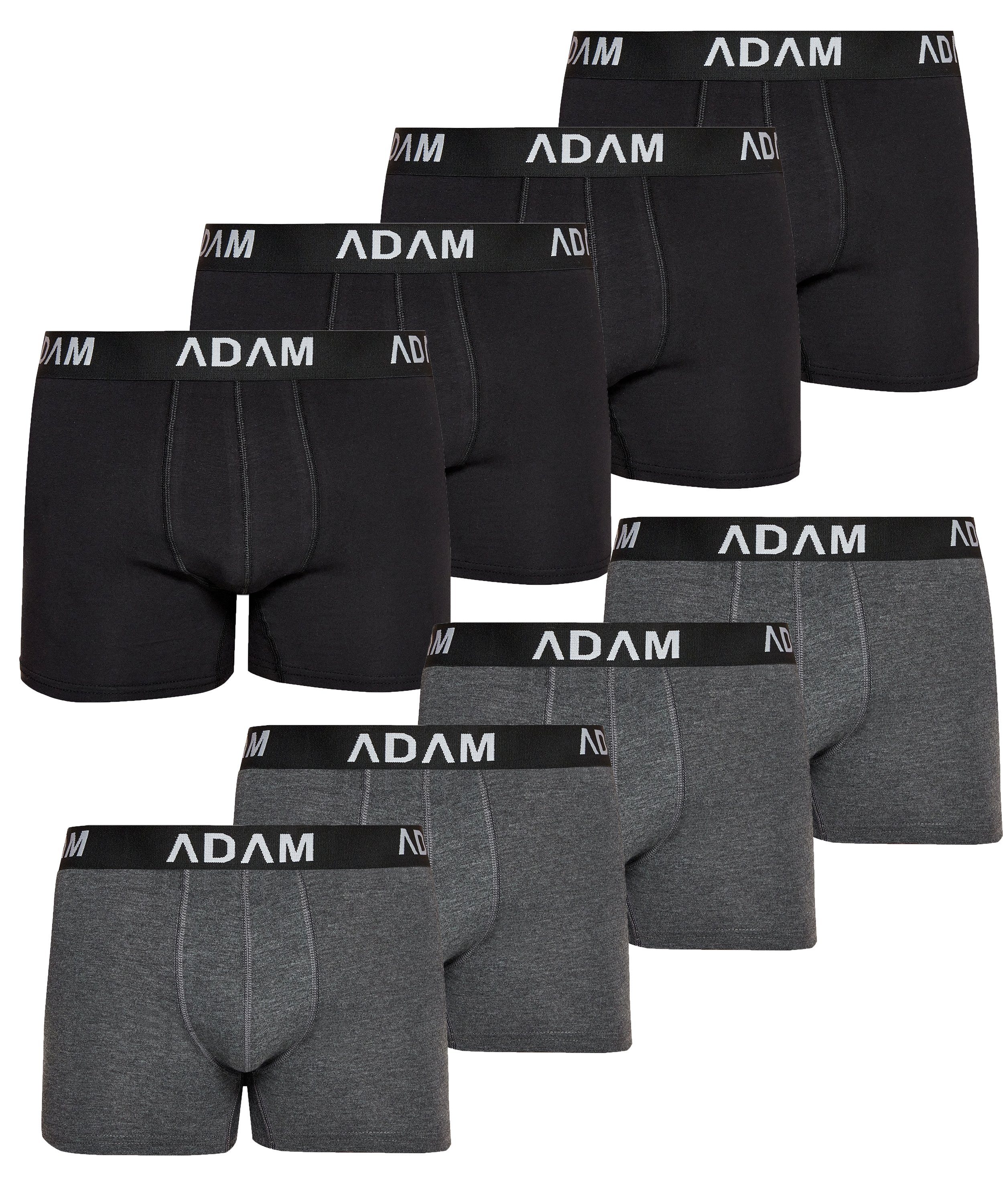 ADAM JEANS Boxershorts Boxer-1 (8-St., 6er Set, 8er Set, 10er Set, 12er Set) Boxershorts Herren Boxer Shorts Männer Unterhosen Trunks Underwear 8er Set Box-C