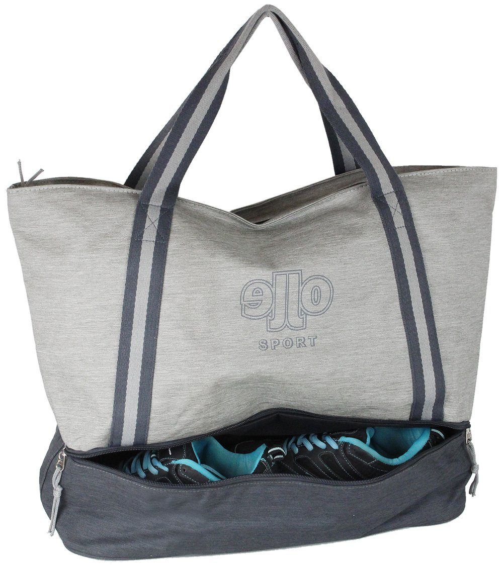 J JONES JENNIFER JONES Shopper XXL Damen Freizeittasche - Sporttasche mit Schuhfach - Badetasche