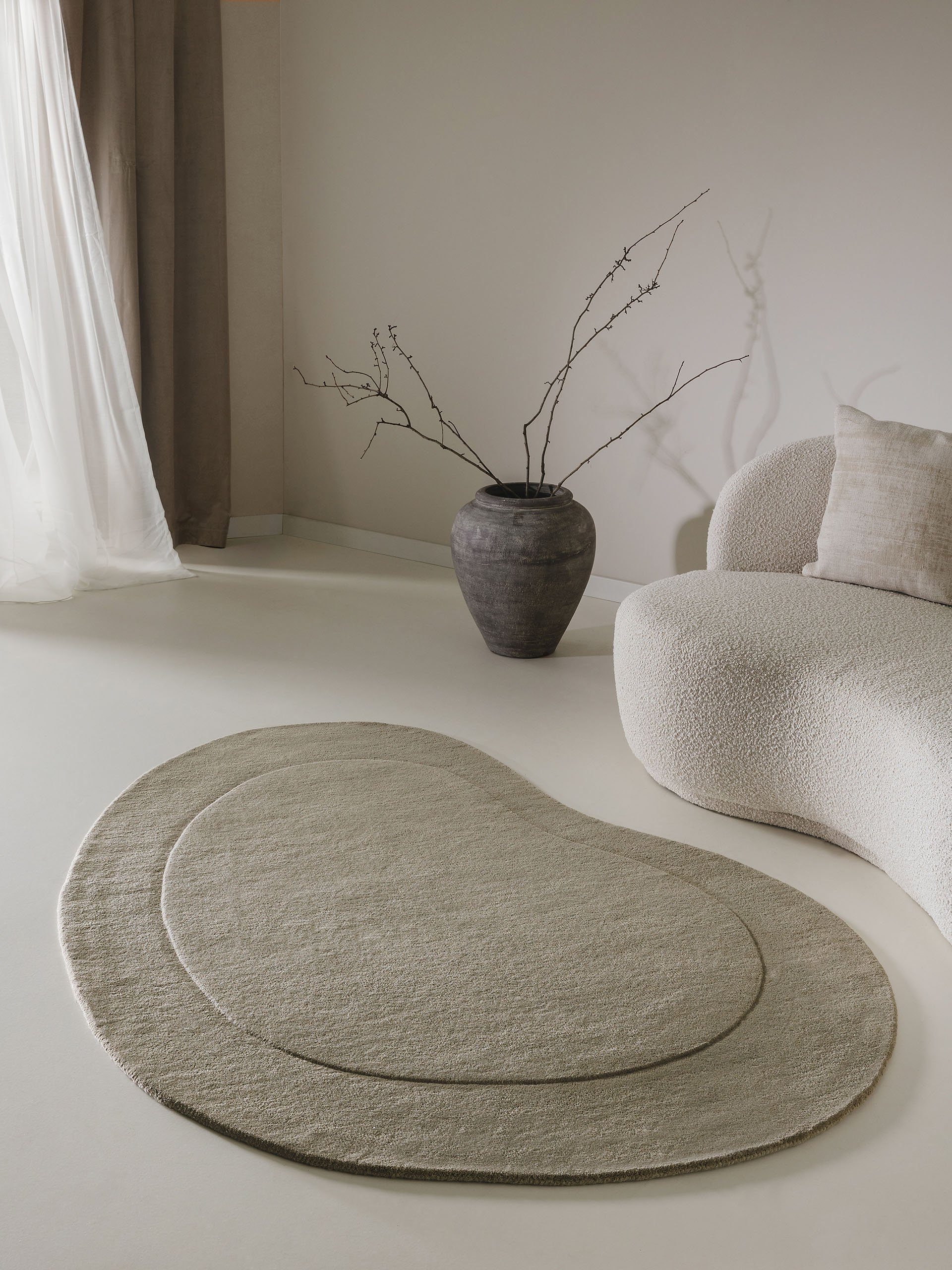benuta Wollteppich Shape, Sonderform, Höhe: 6 günstig online kaufen