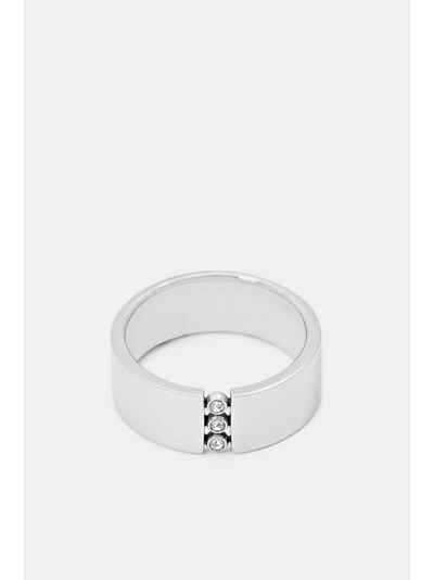 Esprit Fingerring »Ring aus Edelstahl mit Zirkonia«