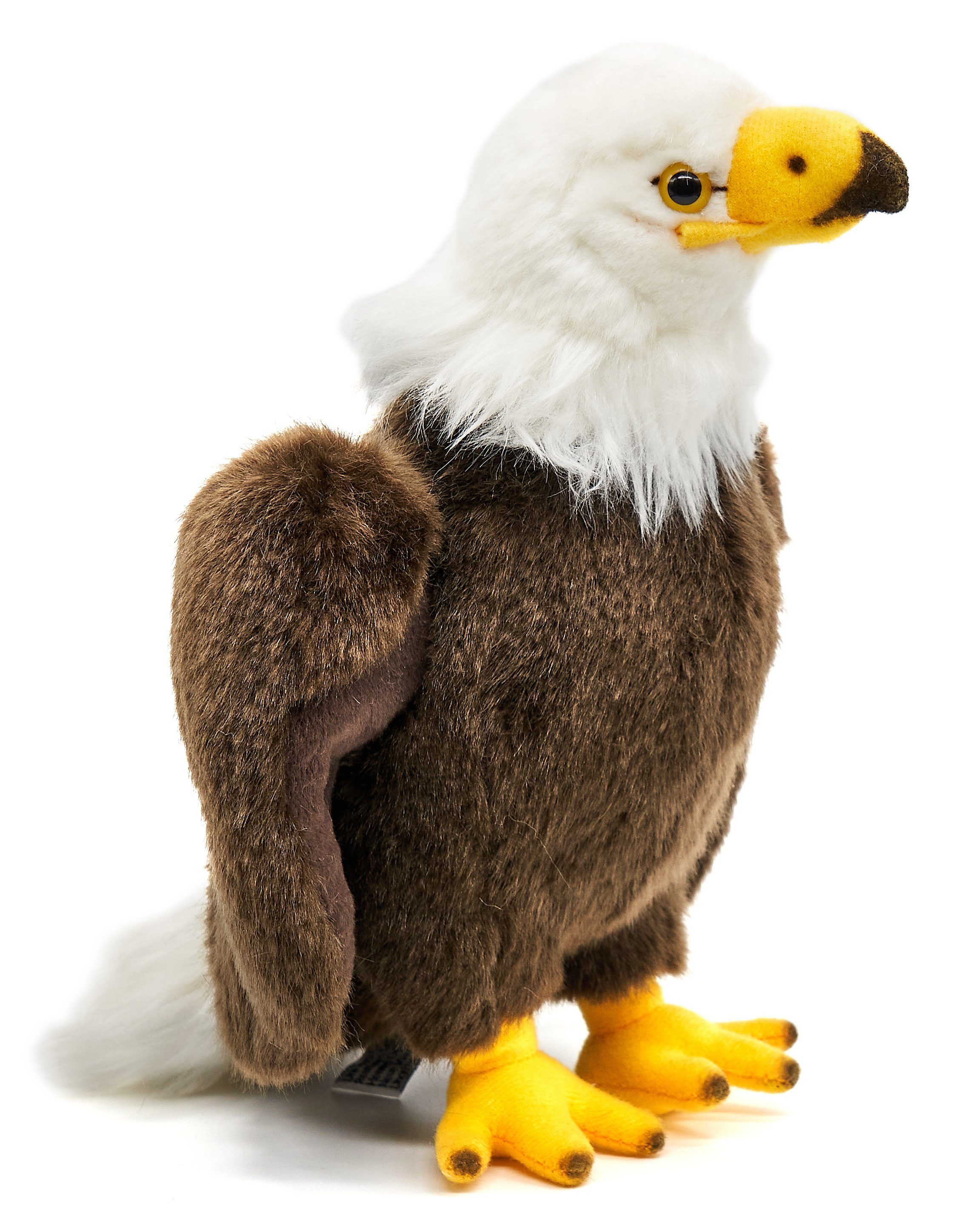Uni-Toys Kuscheltier Weißkopfseeadler - verschied. Größen - Plüsch-Vogel, Adler, Plüschtier, zu 100 % recyceltes Füllmaterial