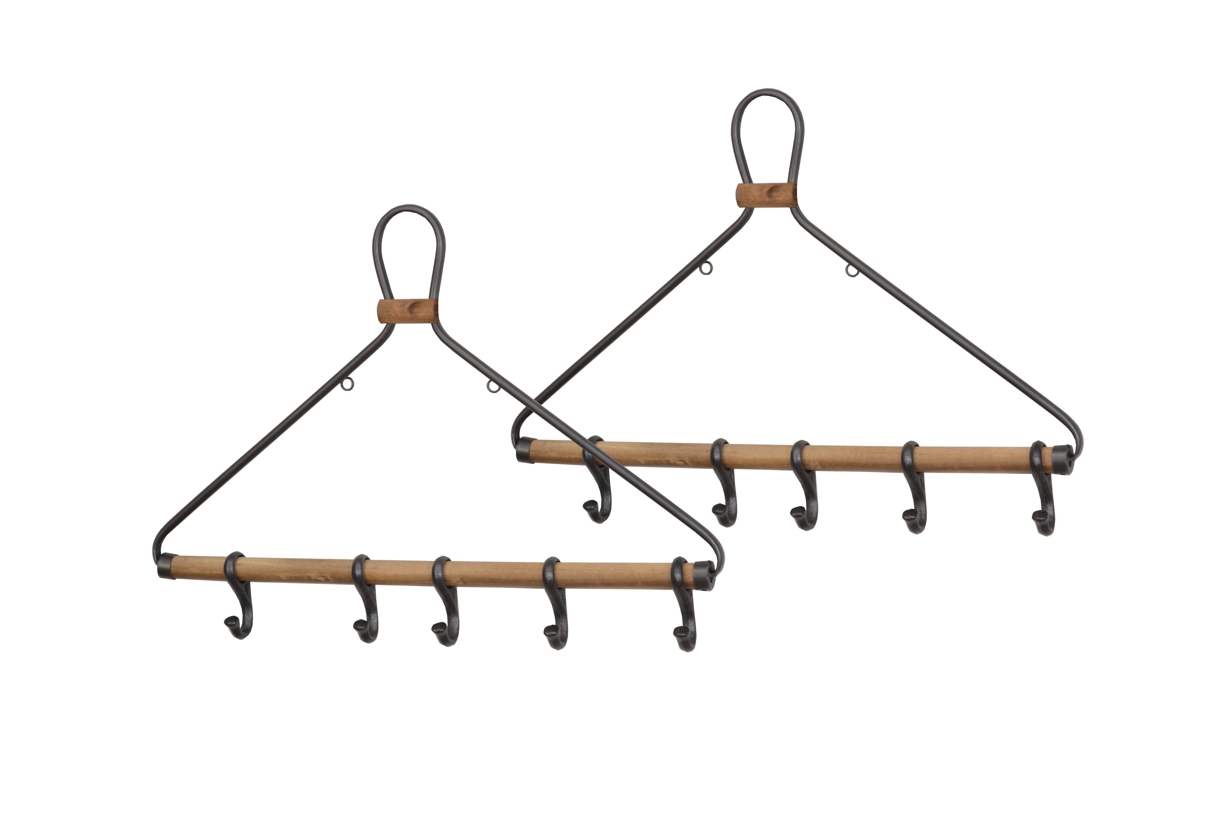 moebel-direkt-online Wandgarderobe Moni (Set, 2 St., 2), Aus Metall