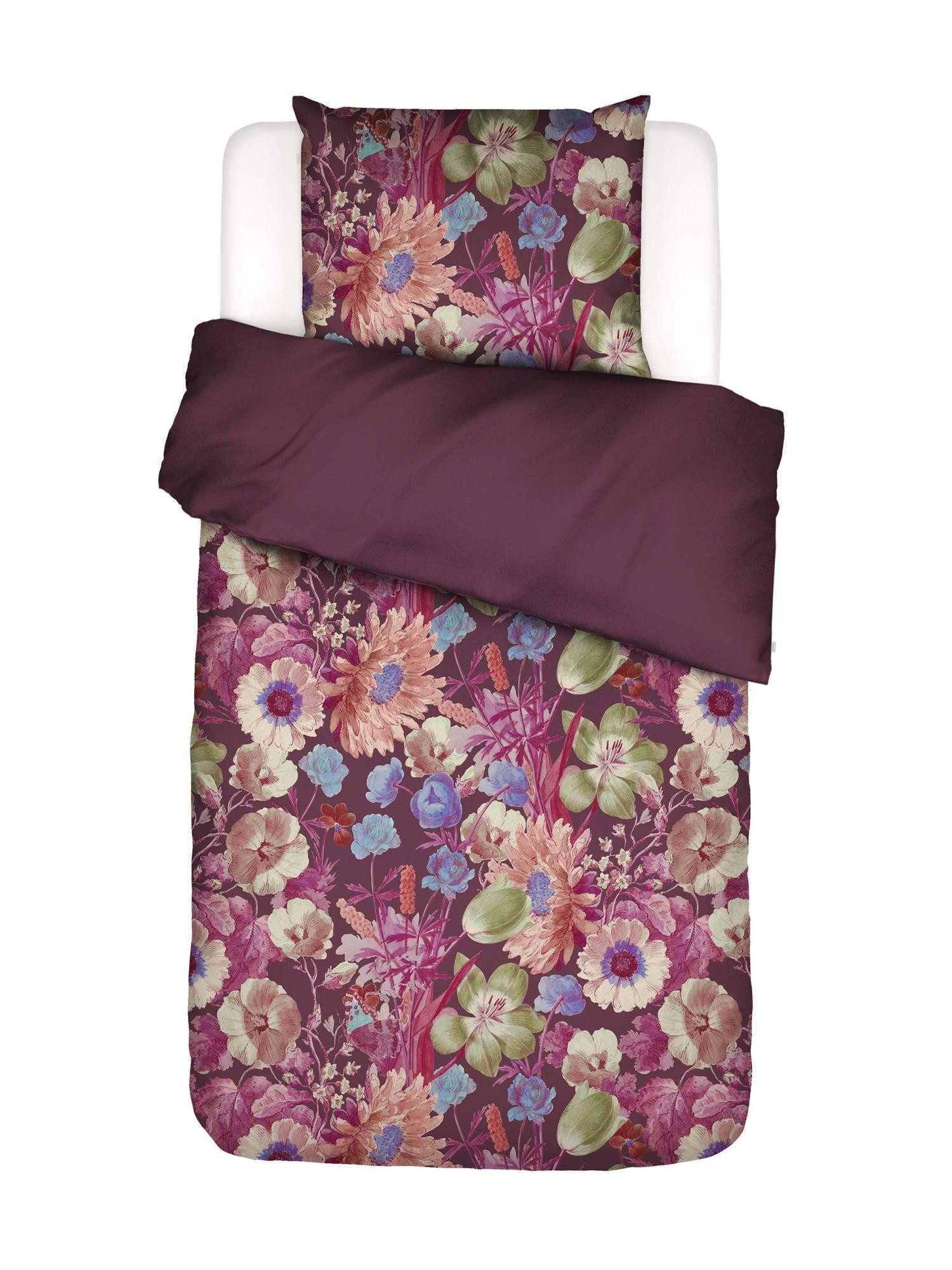 Essenza Bettwäsche Violesta, Satin, 2 teilig, mit floralem Muster