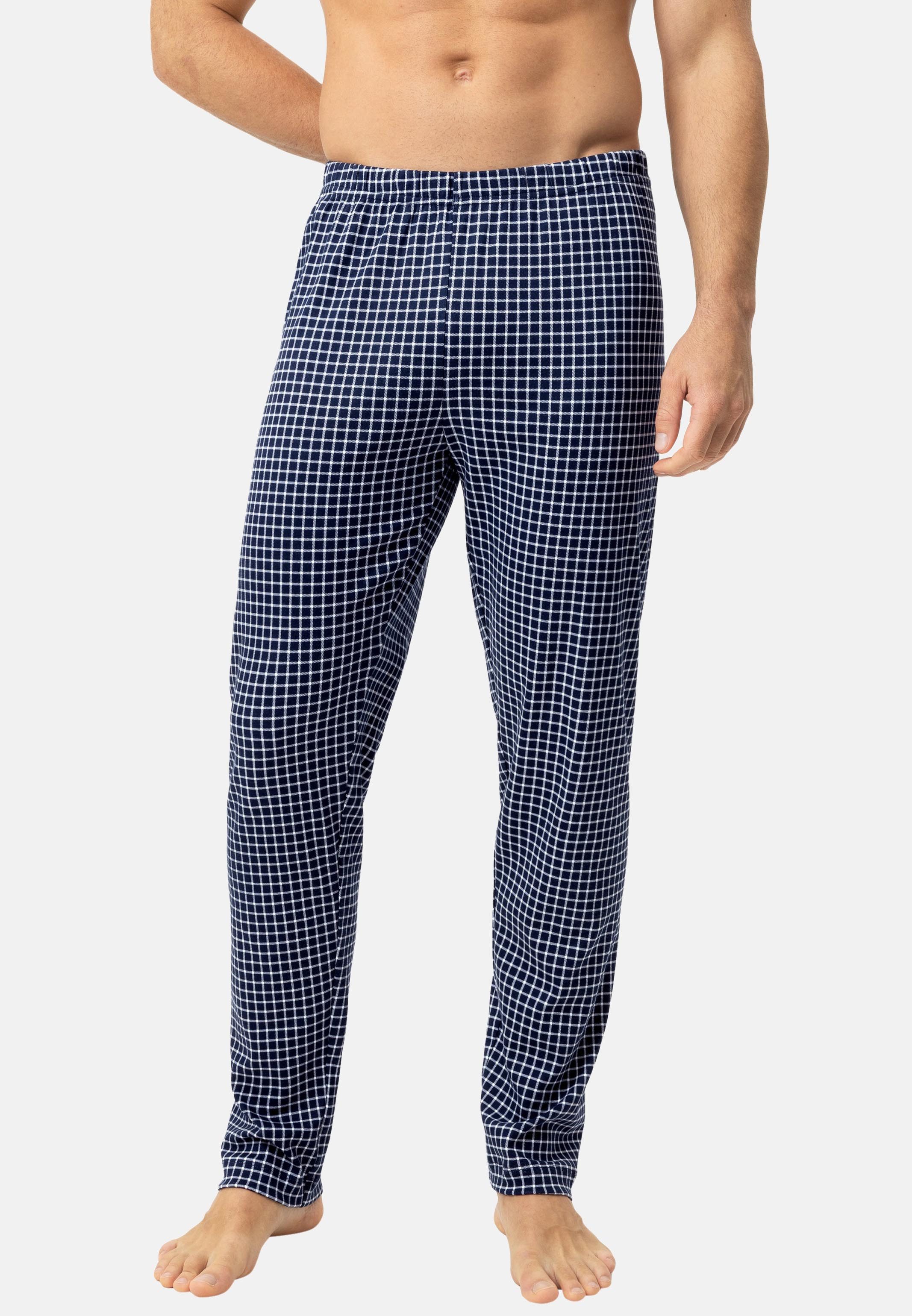 Mey Schlafhose White Check (1-tlg) Schlafanzug Hose - Baumwolle - Atmungsaktiv