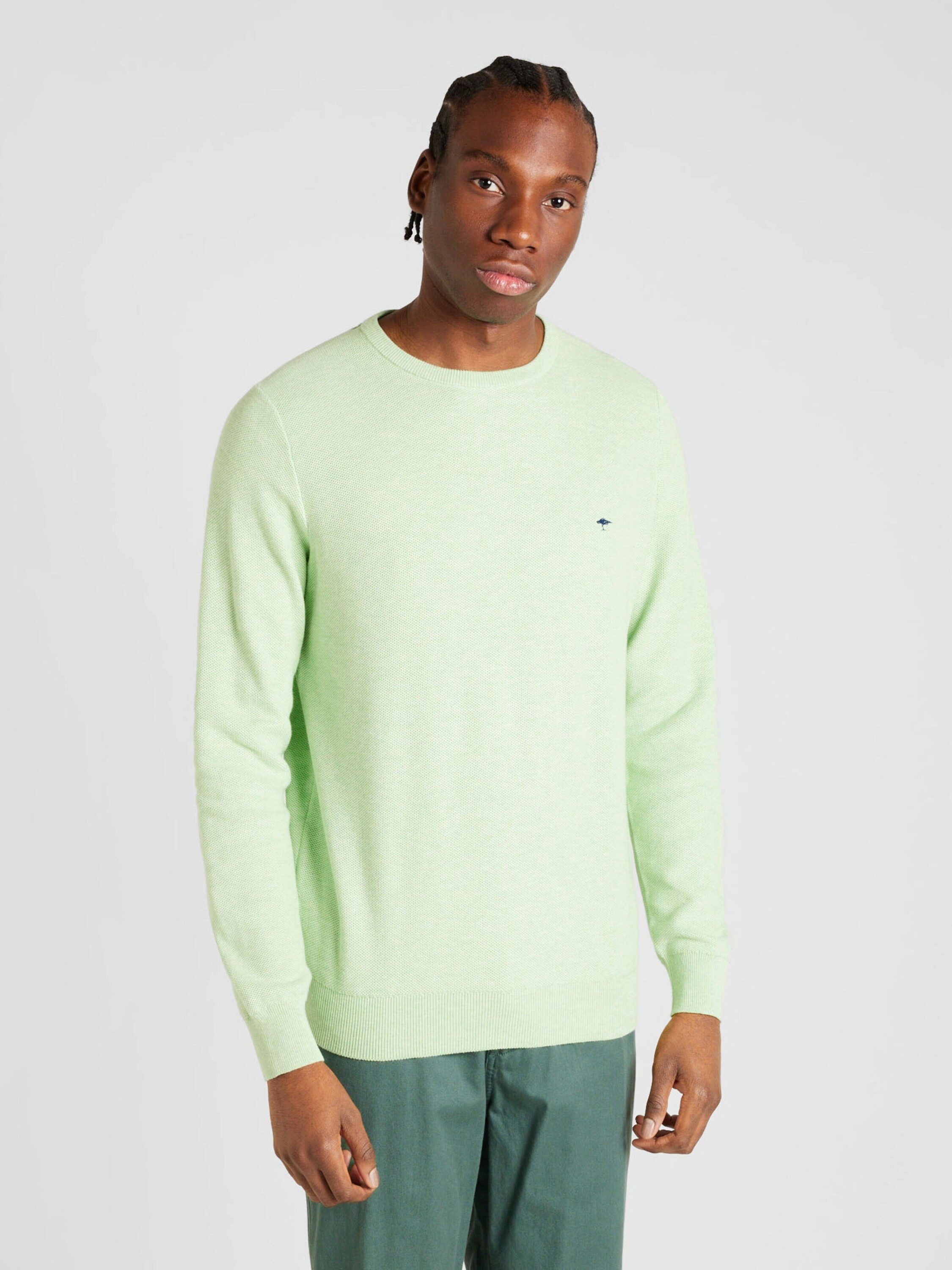 FYNCH-HATTON Baumwoll Pullover Feine Struktur | Rundhals Basic