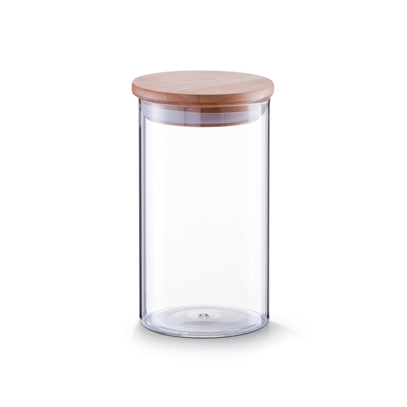 Zeller Present Vorratsglas Vorratsglas mit Deckel Bamboo 1000 ml, Glas, (Stück, 1-tlg), Zeller Present Vorratsglas mit Deckel Bamboo 1000 ml