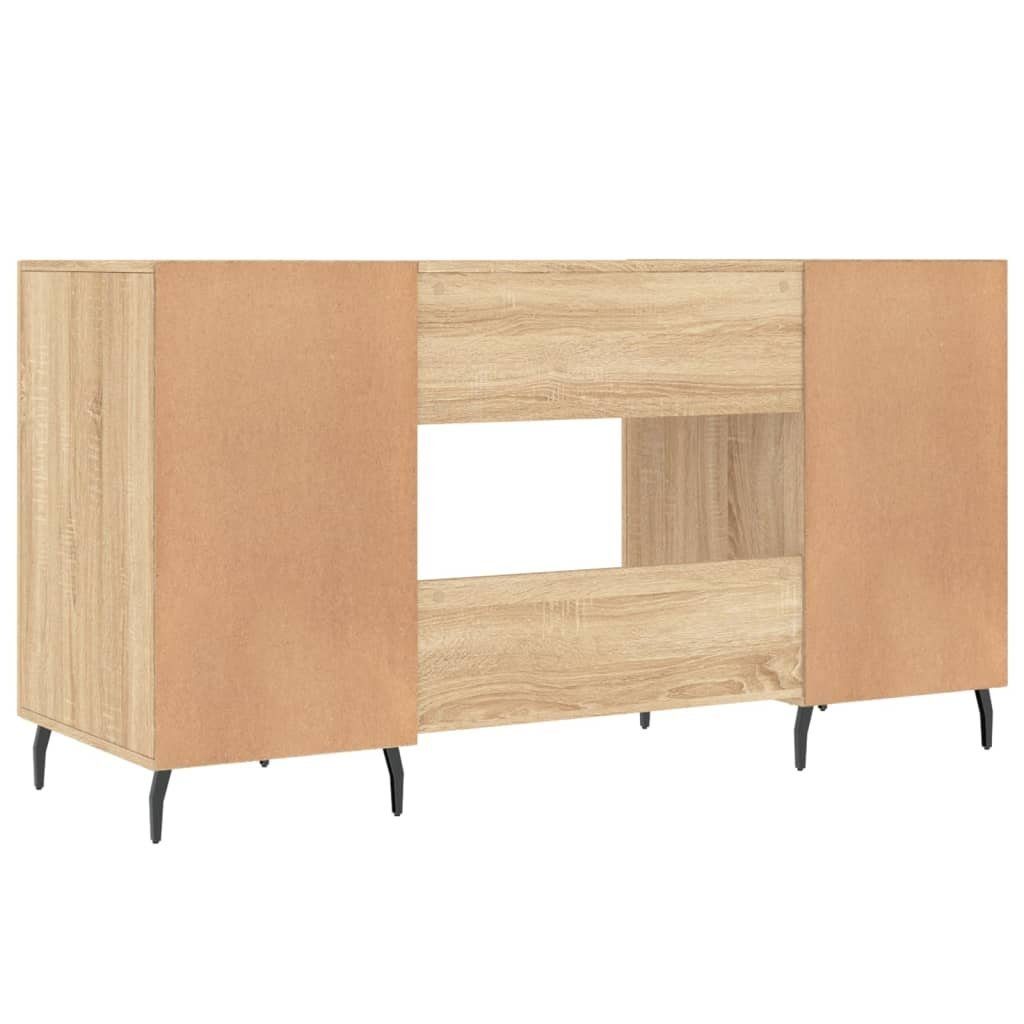 Schreibtisch cm Holzwerkstoff 140x50x75 furnicato Sonoma-Eiche