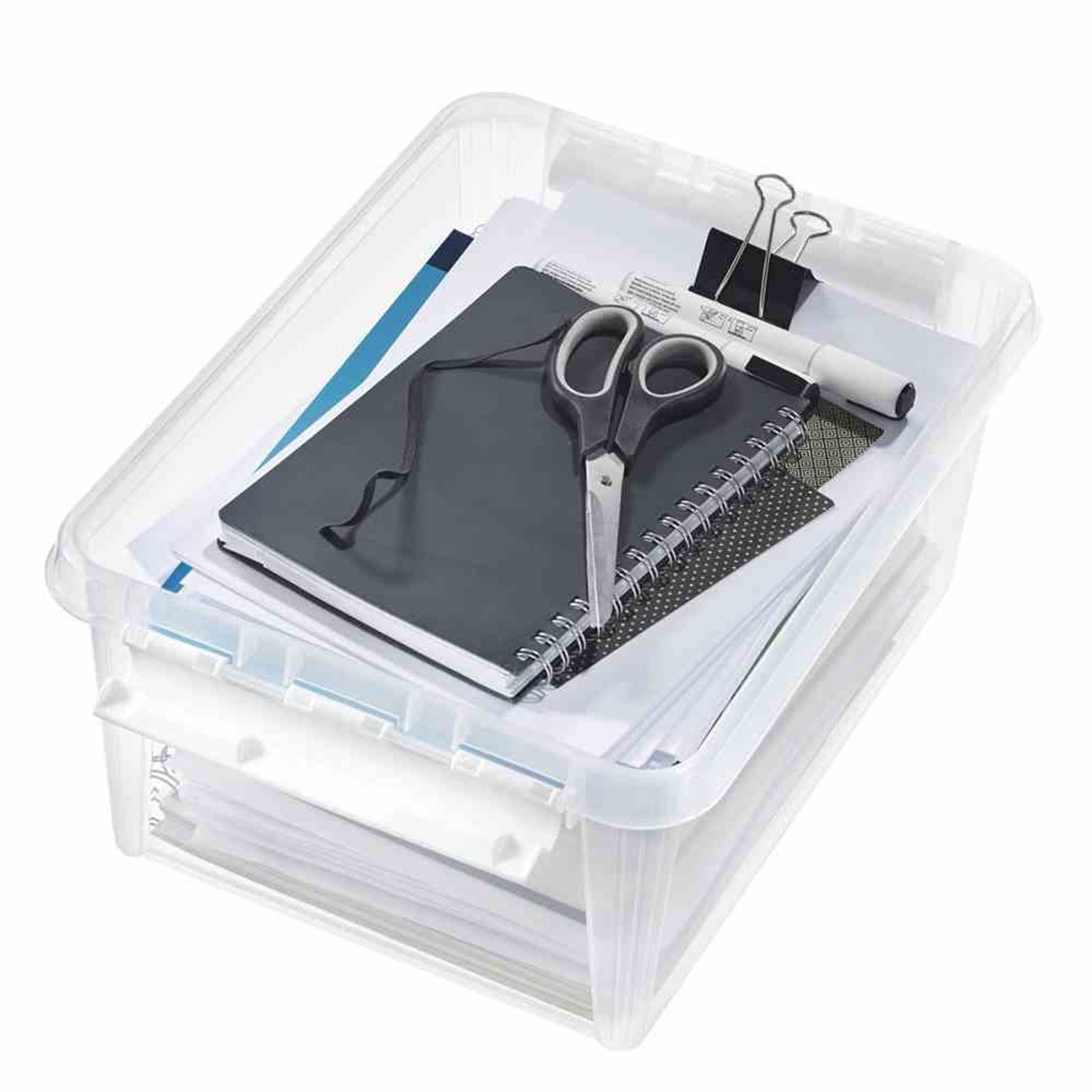 Orthex Aufbewahrungsbox Clipbox transparent flach 14 l SmartStore Home 15