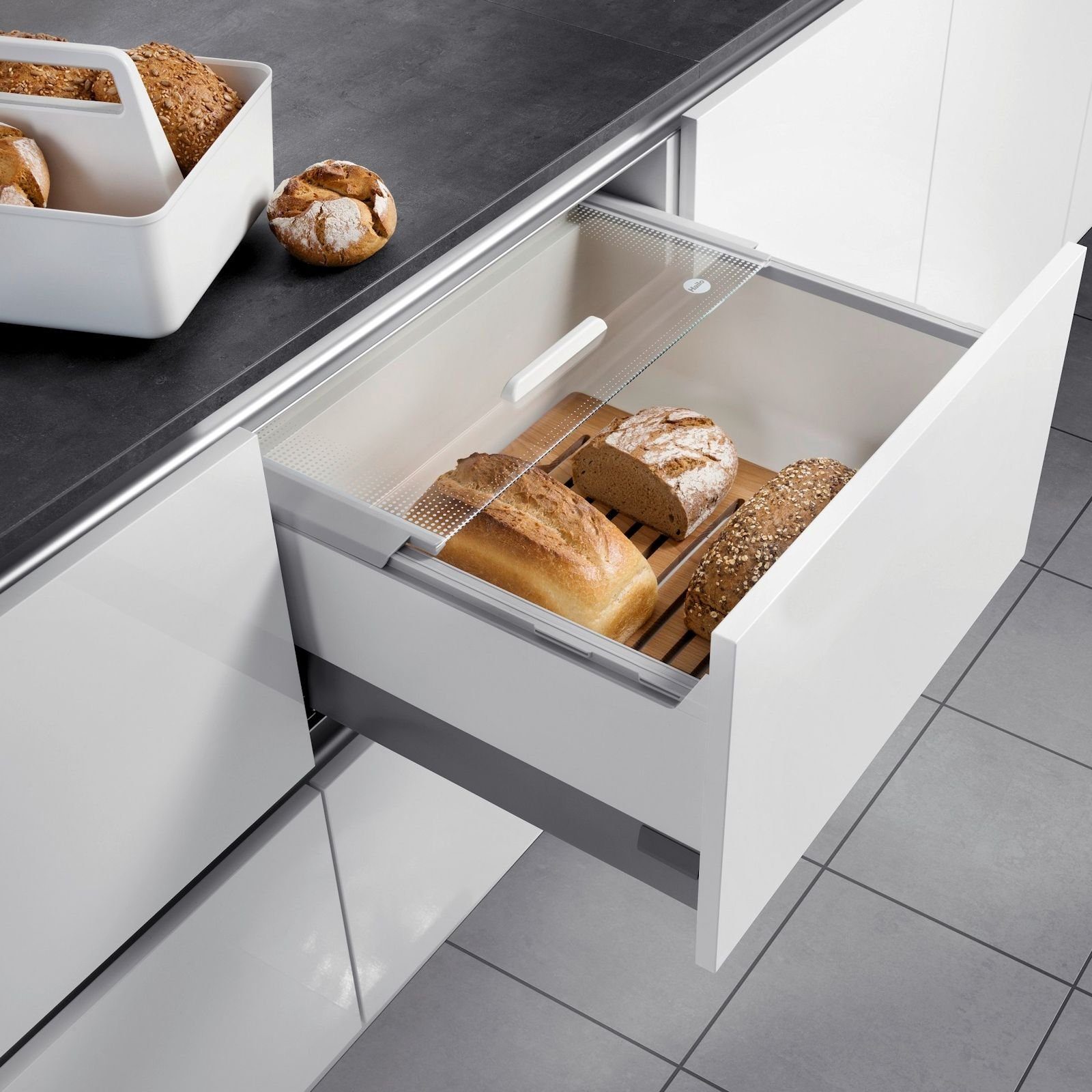 Hailo Schubladeneinsatz Pantry-Box Lebensmittel Aufbewahrung (1 St), Vorratsbox Schubkastenauszug