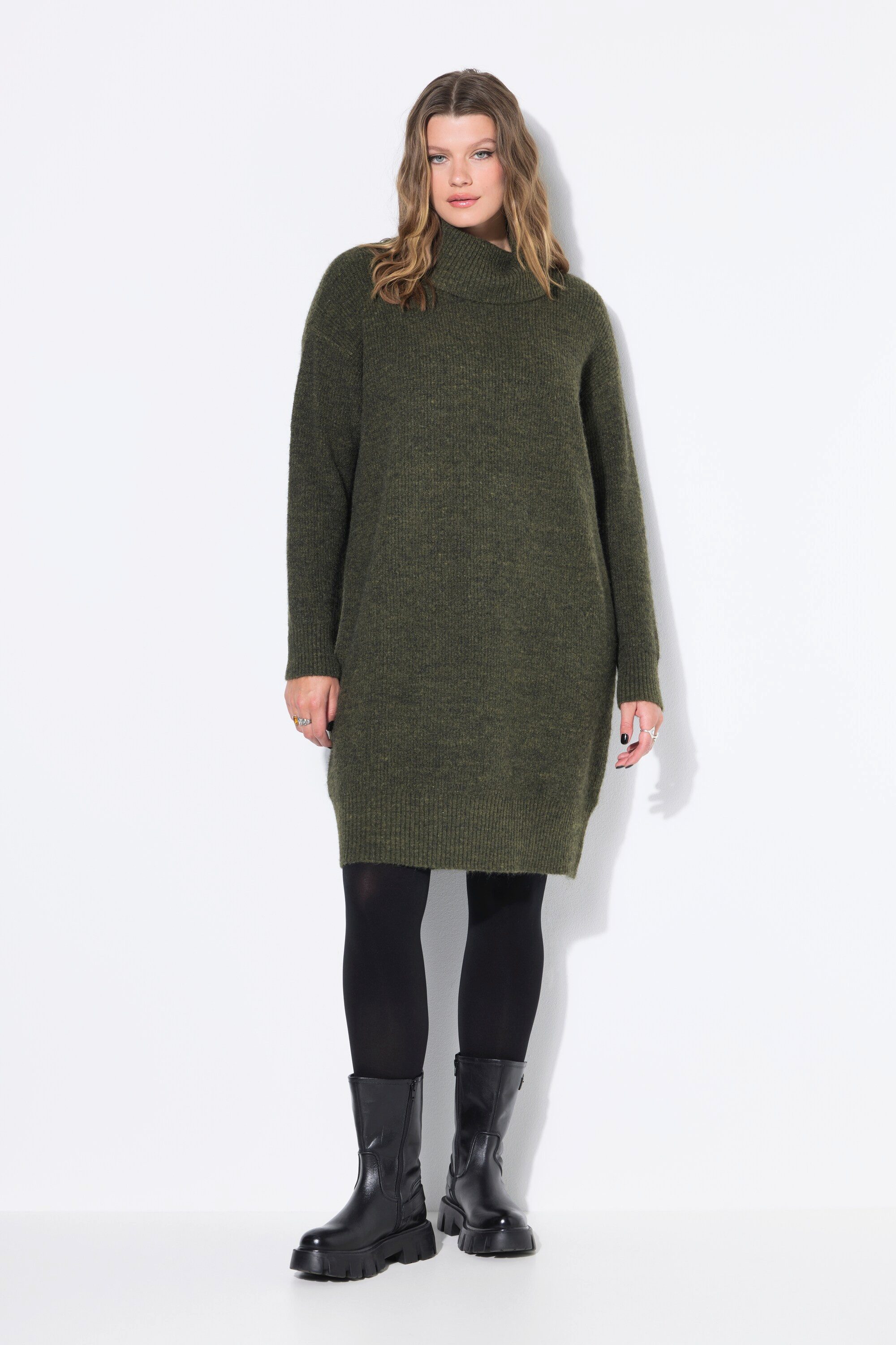 Studio Untold Strickkleid Strick-Minikleid oversized Rollkragen Langarm günstig online kaufen