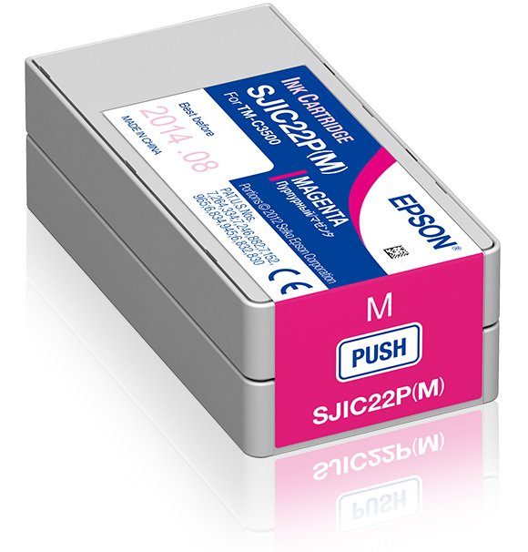 Epson Epson SJIC22P(M): Ink cartridge for ColorWorks C3500 (Magenta) Tintenpatrone