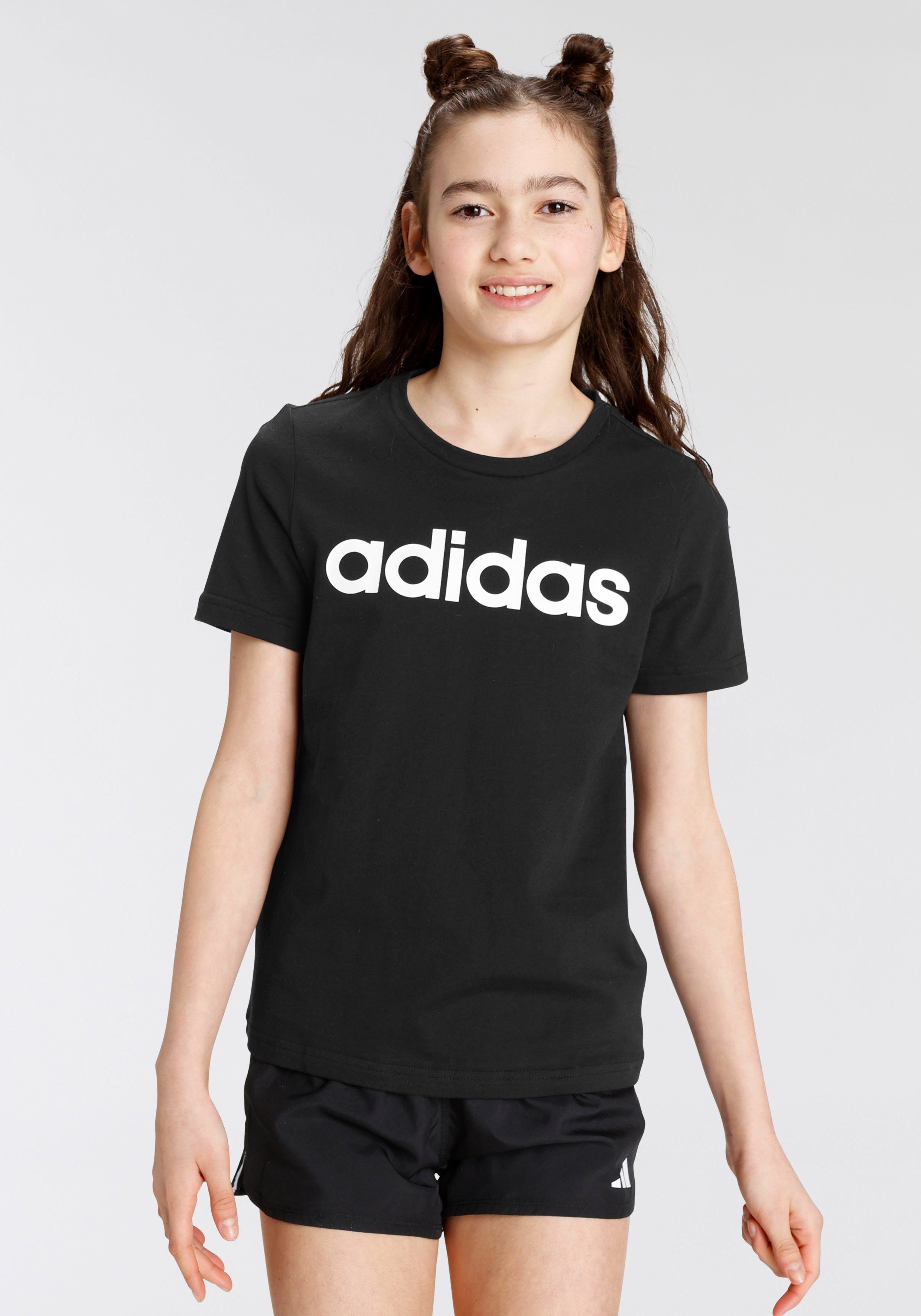 adidas Sportswear T-Shirt G LIN T Black / White
