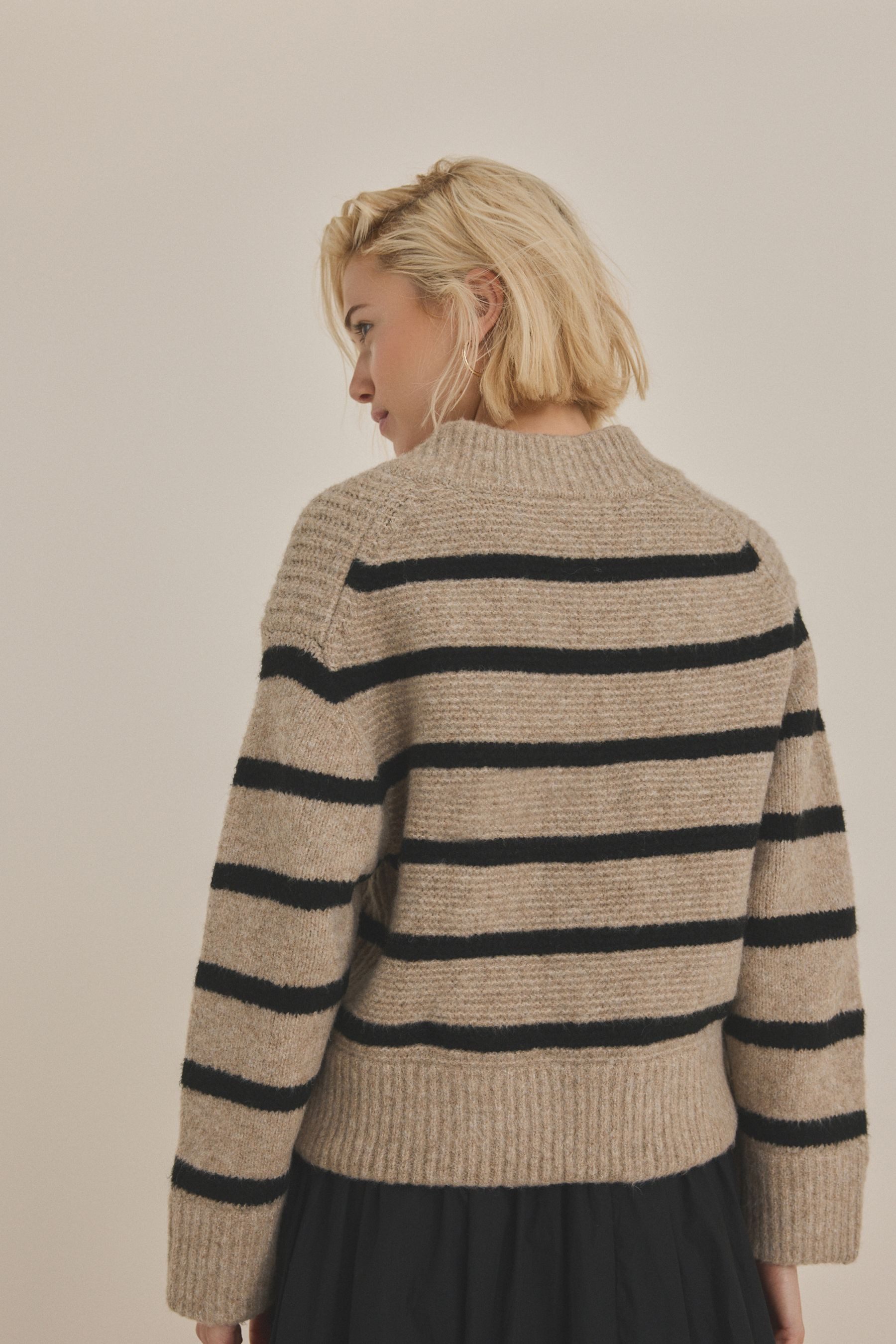 Next Strickjacke Gerippte Strickjacke mit Reißverschluss günstig online kaufen