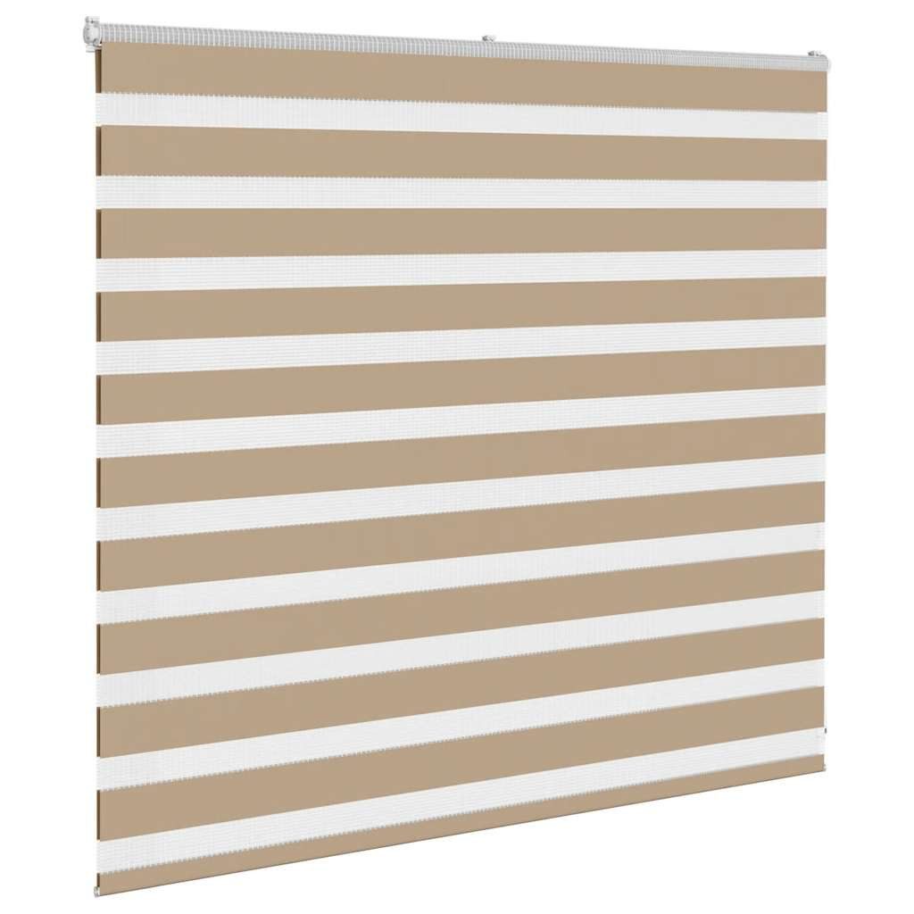 Rollo Doppelrollo Sandbraun 155x100 cm Stoffbreite 150,9 cm Polyester, vidaXL