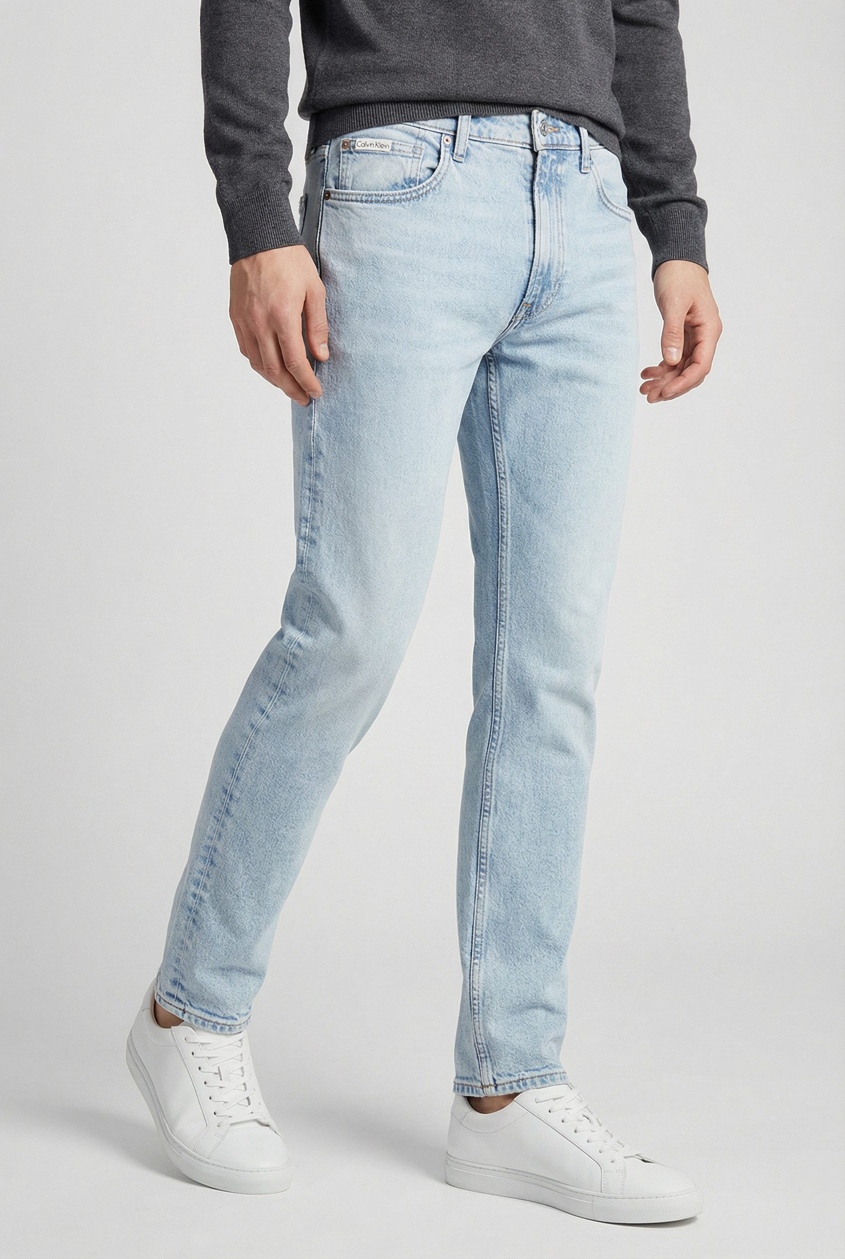 Calvin Klein Jeans Slim-fit-Jeans SLIM TAPER mit Markenlabel