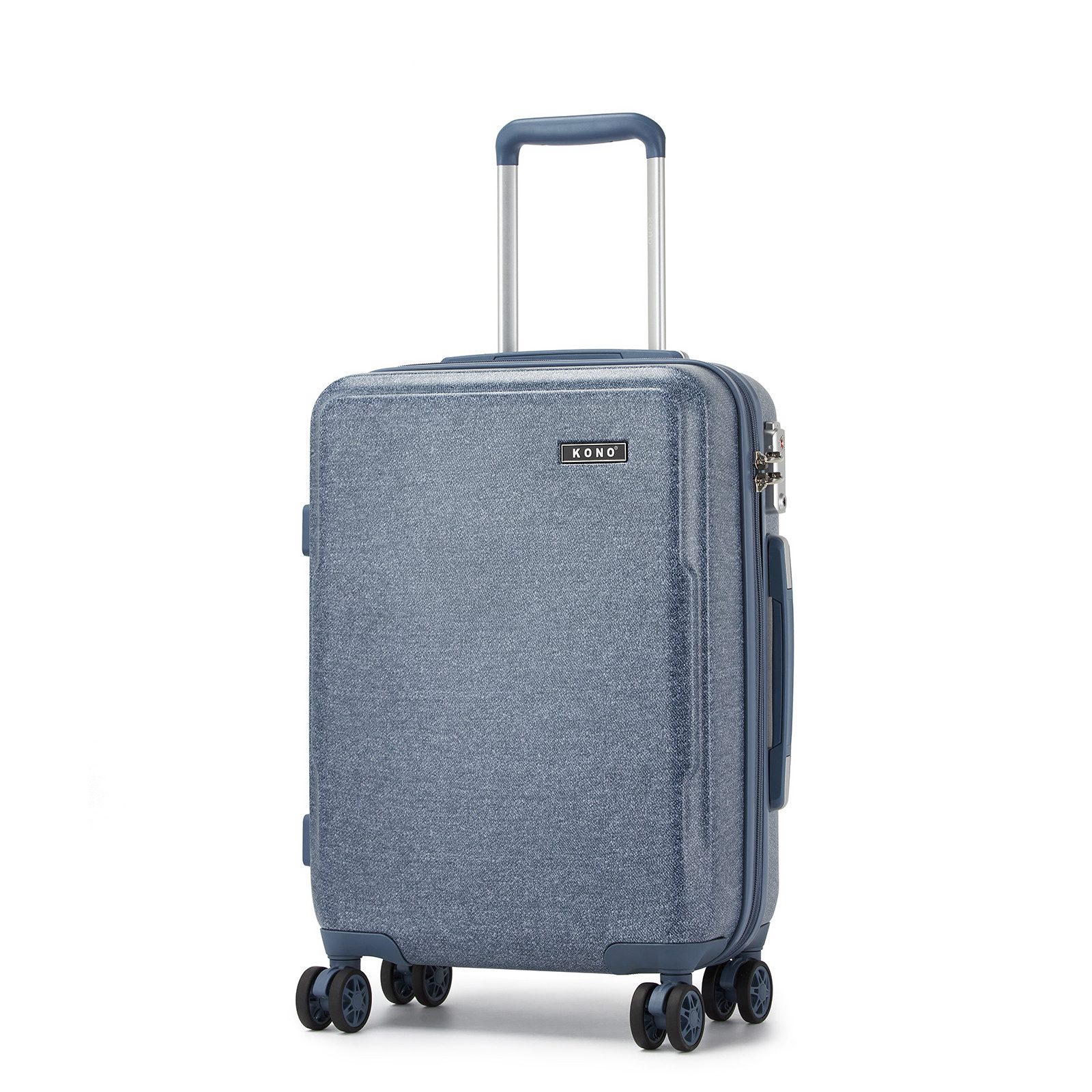 KONO Handgepäck-Trolley Чемоданы, PC + ABS Hartschale, TSA-Schloss, Doppel-Spinnräder