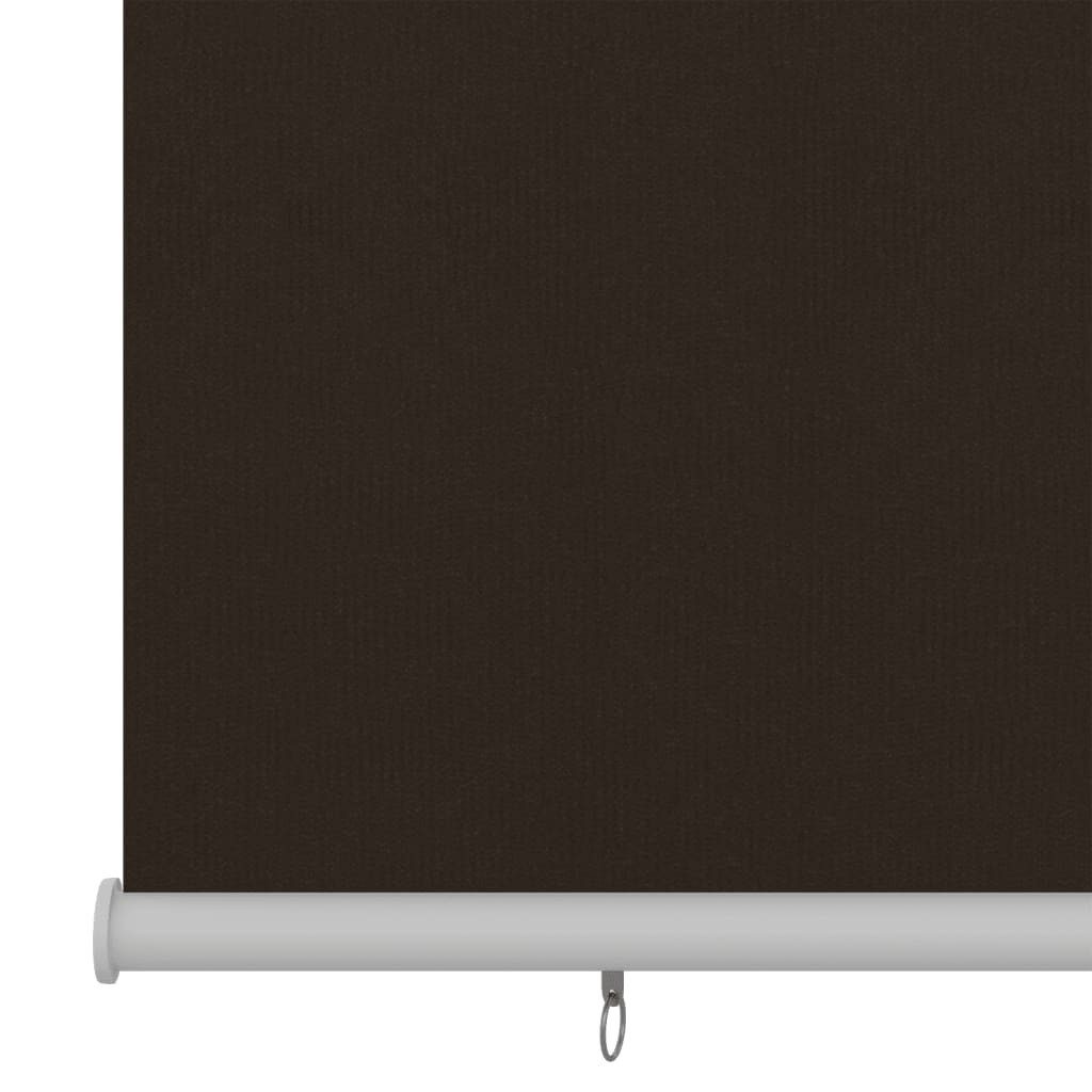 Rollo Außenrollo 205 (B)x140 (H) cm Braun HDPE, vidaXL – Bild 4 von 5