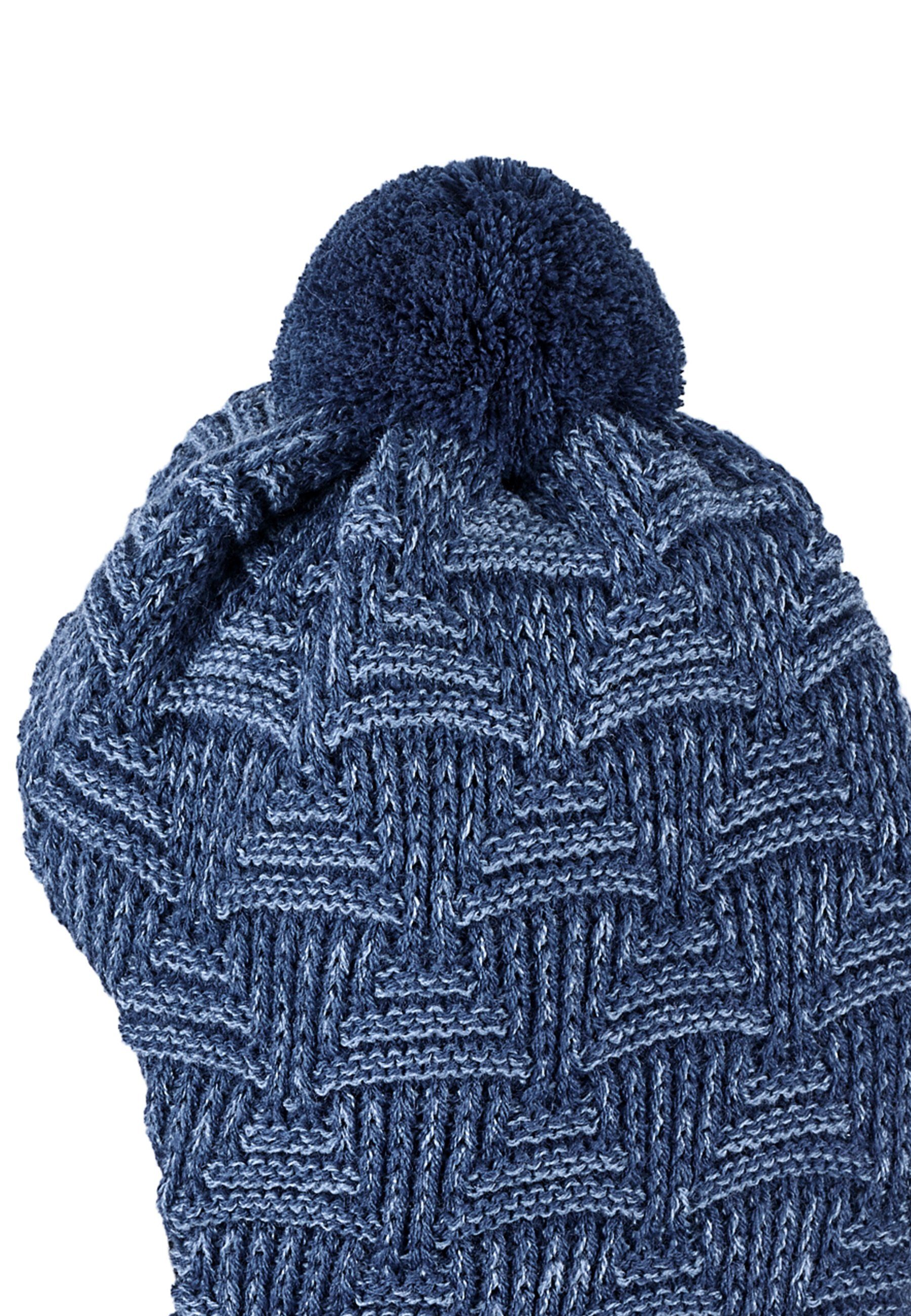 Sterntaler® Strickmütze Schal-Strickmütze Raute