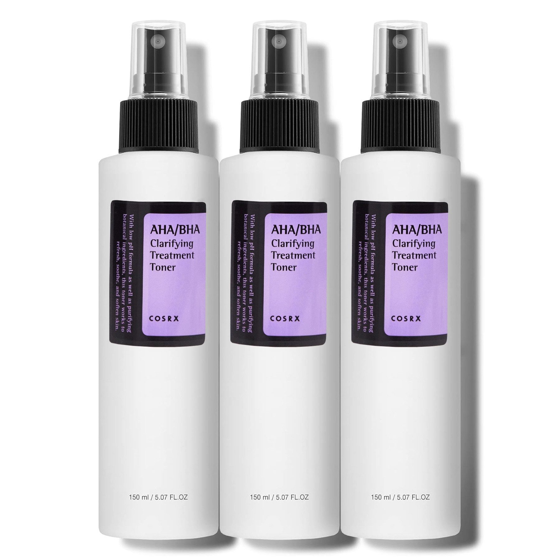 Cosrx Тонер для лица COSRX AHA/BHA Clarifying Treatment Toner Korean Skincare 150ml, 3-tlg., Akne, Make-up Entferner, Mitesser, Уход за лицом