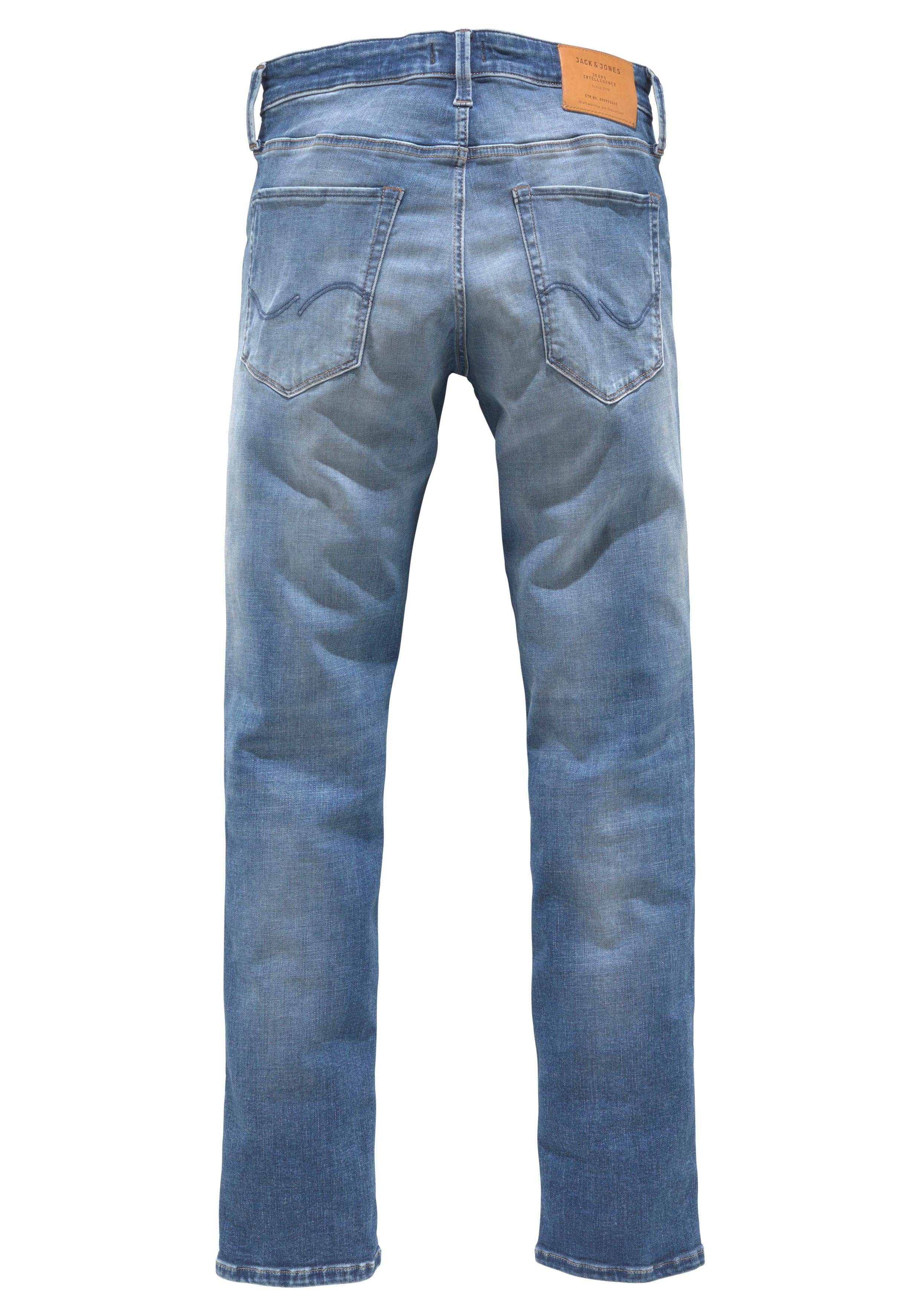 ICON Jack Jones GLENN Slim-fit-Jeans light-blue-used &