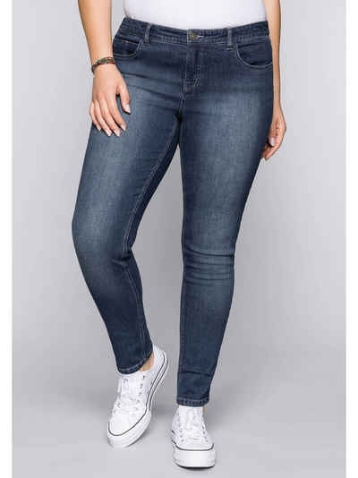 Sheego Stretch-Jeans Große Größen in schmaler Form