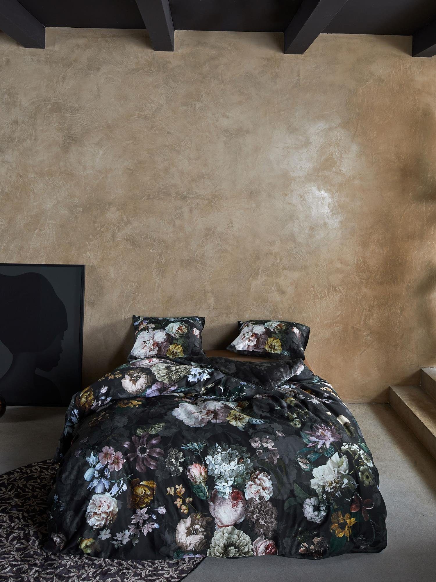 Essenza Bettwäsche Fleur Festive, Satin, 2 teilig, mit floralem Muster