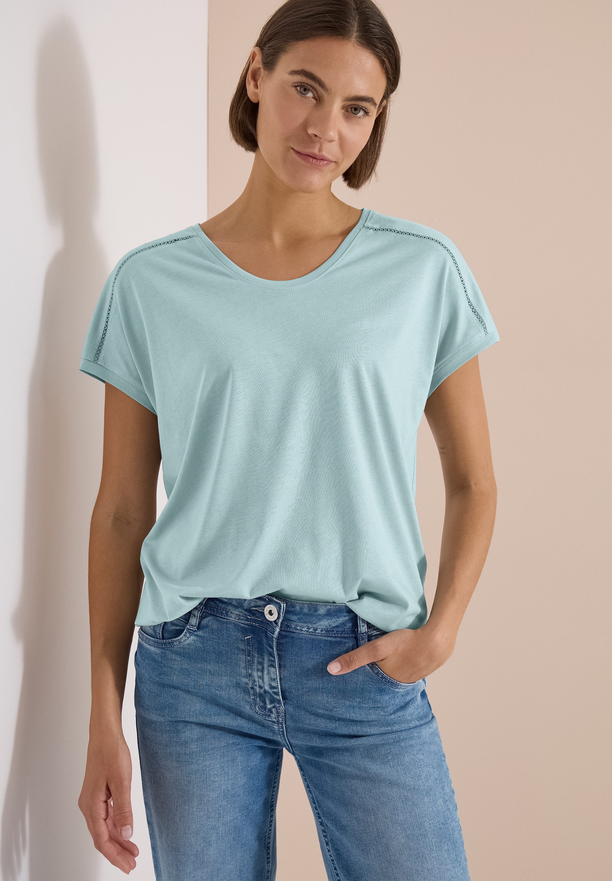 CECIL T-Shirt mit elastischem Bund