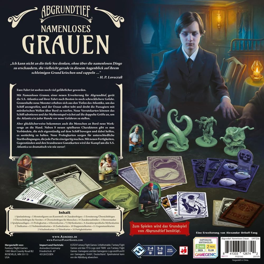 Asmodee Spiel Abgrundtief - Namenloses Grauen