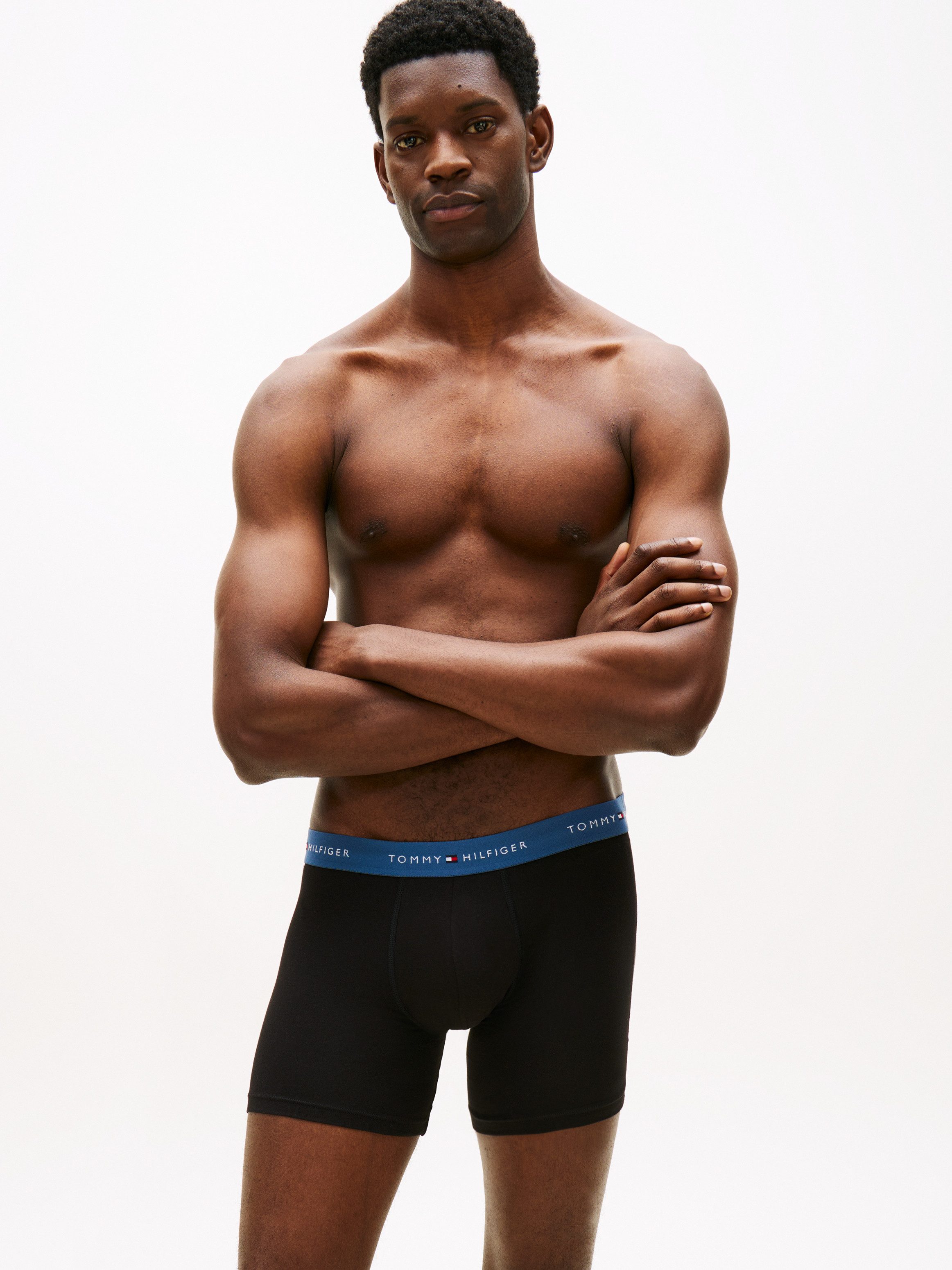 Tommy Hilfiger Underwear Boxer (3-St) Körpernahe Passform mit elastischem Bund