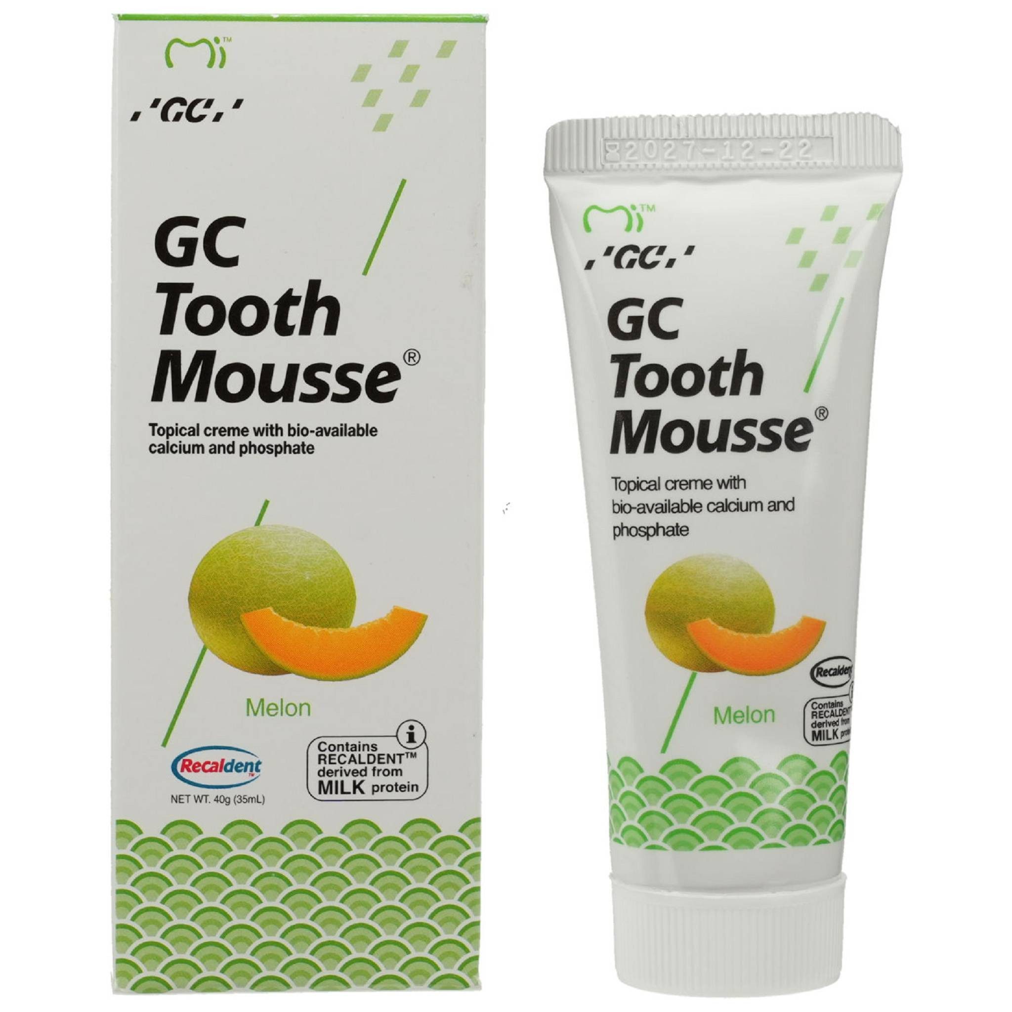 GC Tooth Mousse Zahnpasta Tooth Mousse Melone 40g PZN 09517526