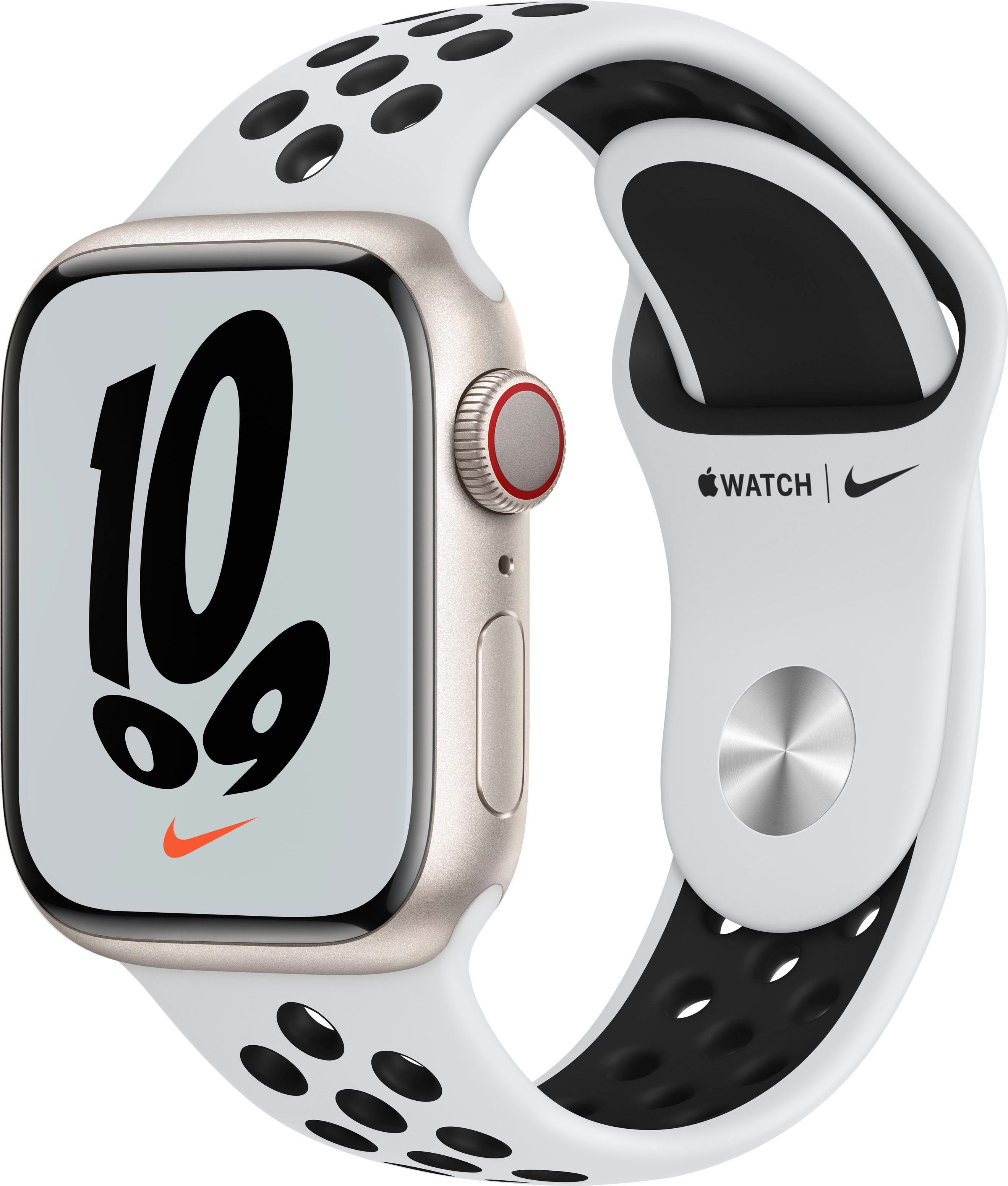 Smartwatch + 7 8) Cellular, 41mm GPS OS (Watch Nike Series Apple