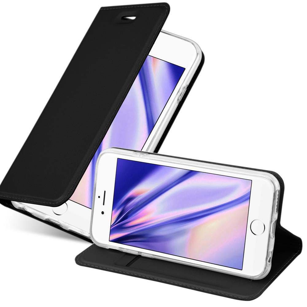 Cadorabo Handyhülle für iPhone 6 PLUS / 6S PLUS Hülle Apple iPhone 6 PLUS / 6S PLUS, Schutzhülle Hülle mit Standfunktion, Magnetverschluss und Kartenfach