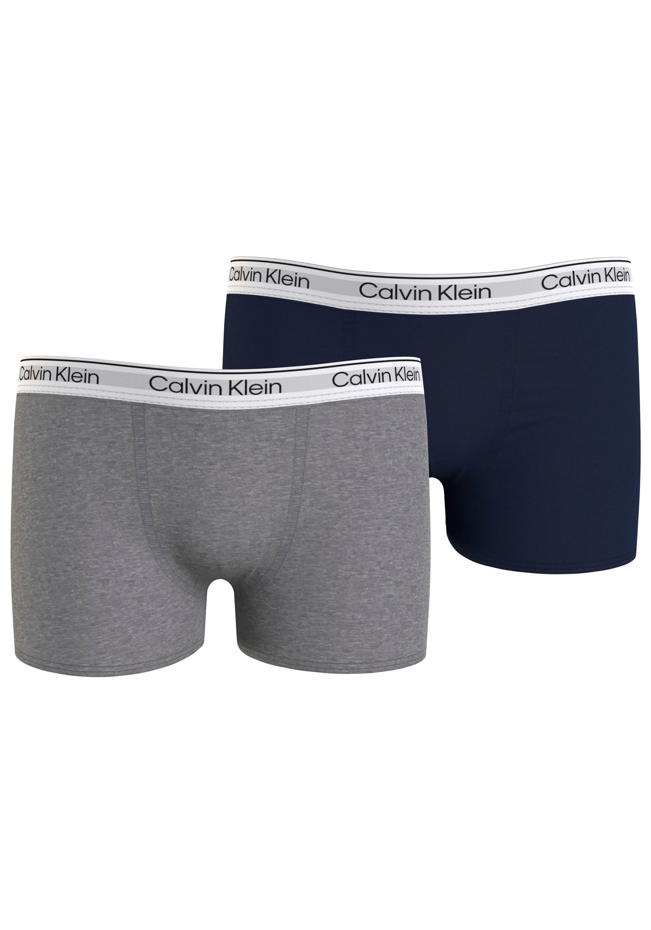 TRUNK Klein Trunk Underwear Calvin 2PK (Packung, Logoschriftzug 2er-Pack) mit