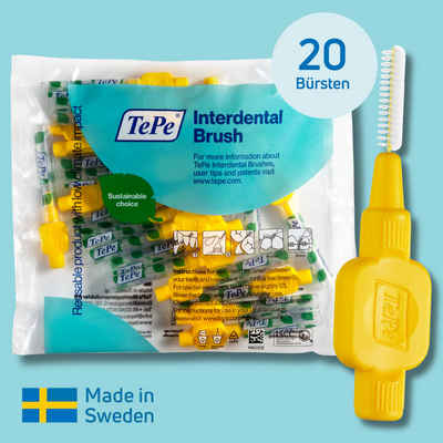 TePe Interdentalbürsten Original Zahnreinigungsstäbchen aus Schweden, Effiziente Zahnpflege, ISO-Größe 4, 20 Stk.