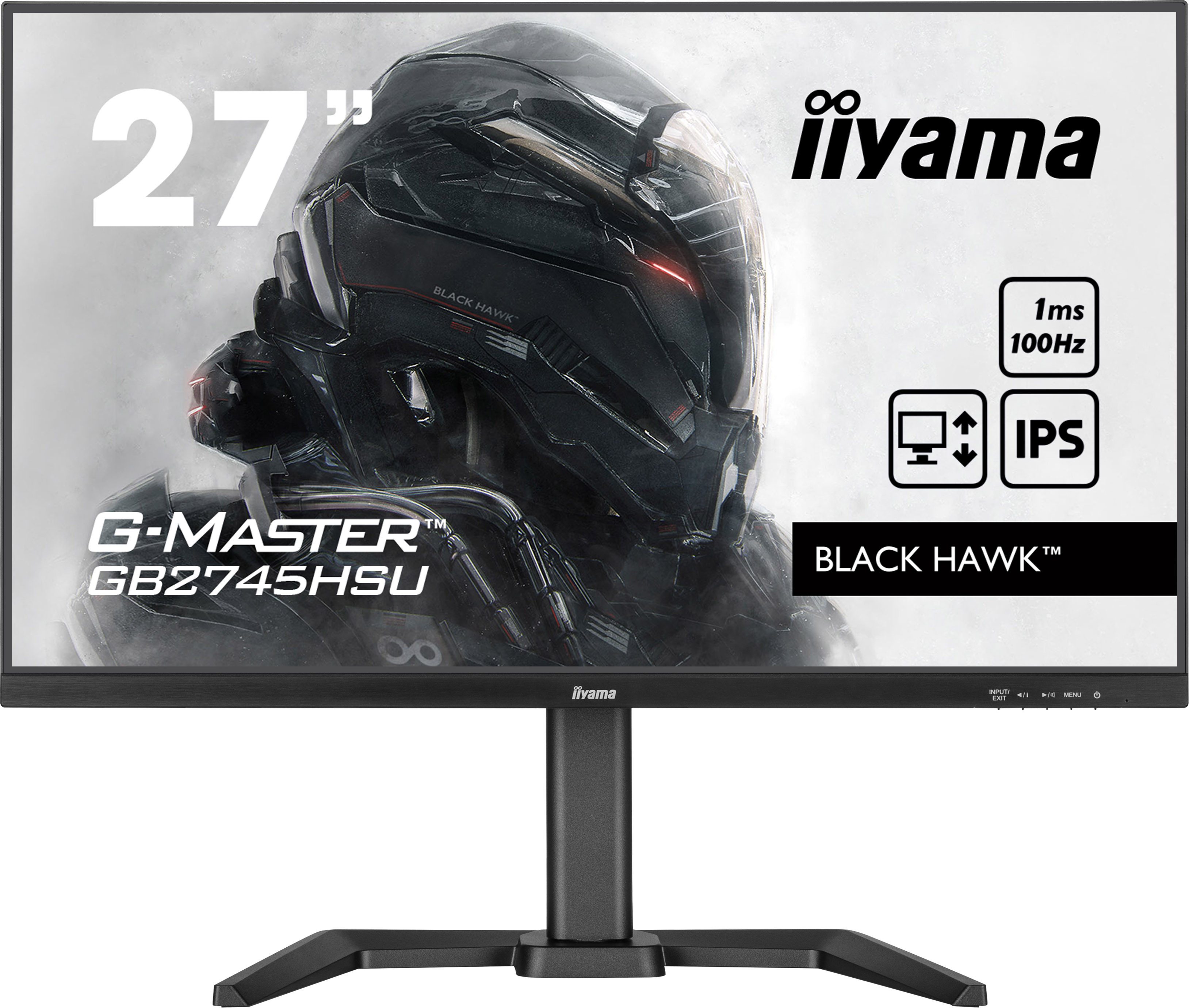 Iiyama GB2745HSU-B1 Gaming-Monitor (68,6 cm/27 ", 1920 x 1080 px, Full HD, 1 ms Reaktionszeit, 100 Hz, IPS)