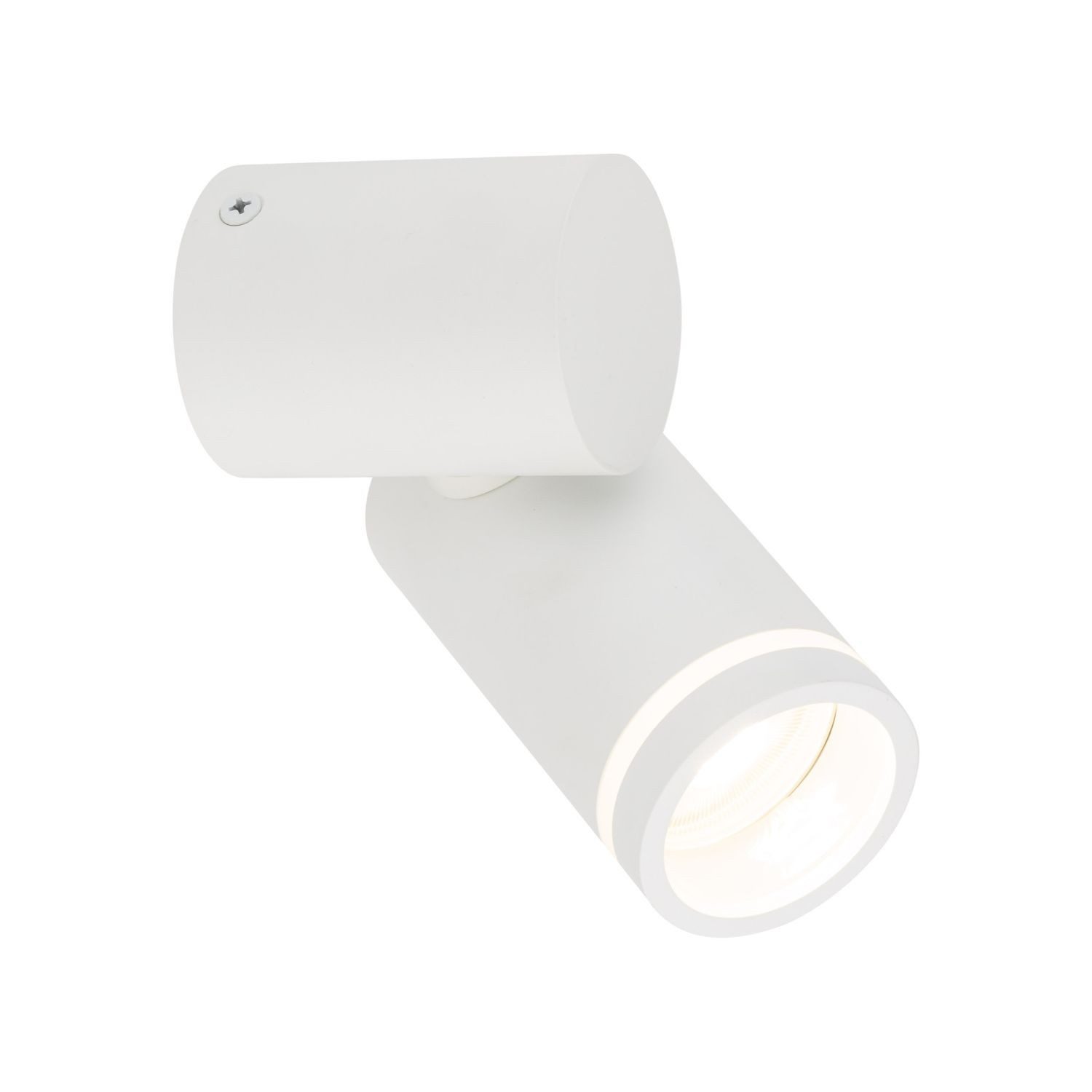 Licht-Erlebnisse Wandstrahler CARSON, ohne Leuchtmittel, Leselampe Weiß Metall verstellbar H: max. 13,5 cm GU10 Modern