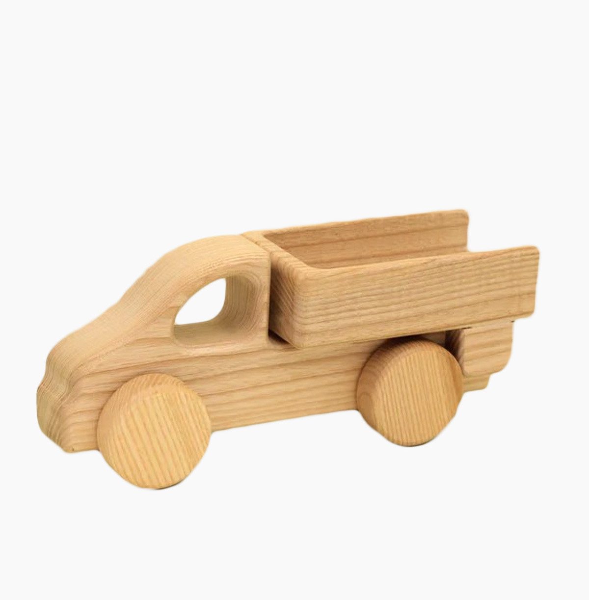 Lotes Toys Spielzeug-Kipper Lotes Toys Holzbaufahrzeug Kipper, (1-tlg., packung), Jedes Holzauto ist ein Unikat