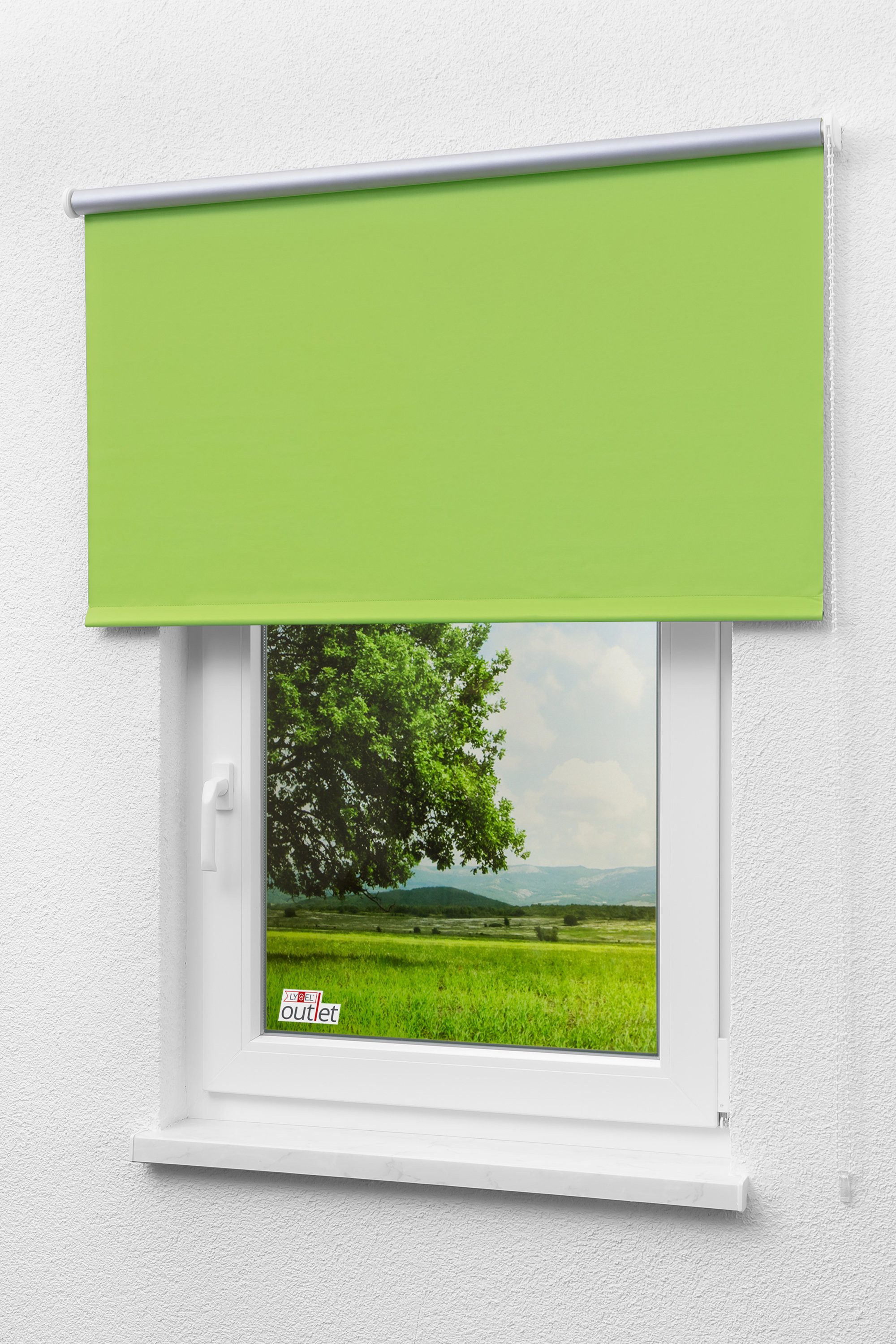 Verdunklungsrollo Verdunkelungsrollo Thermo Grün, LYSEL®, abdunkelnd, HxB 175x102.5cm
