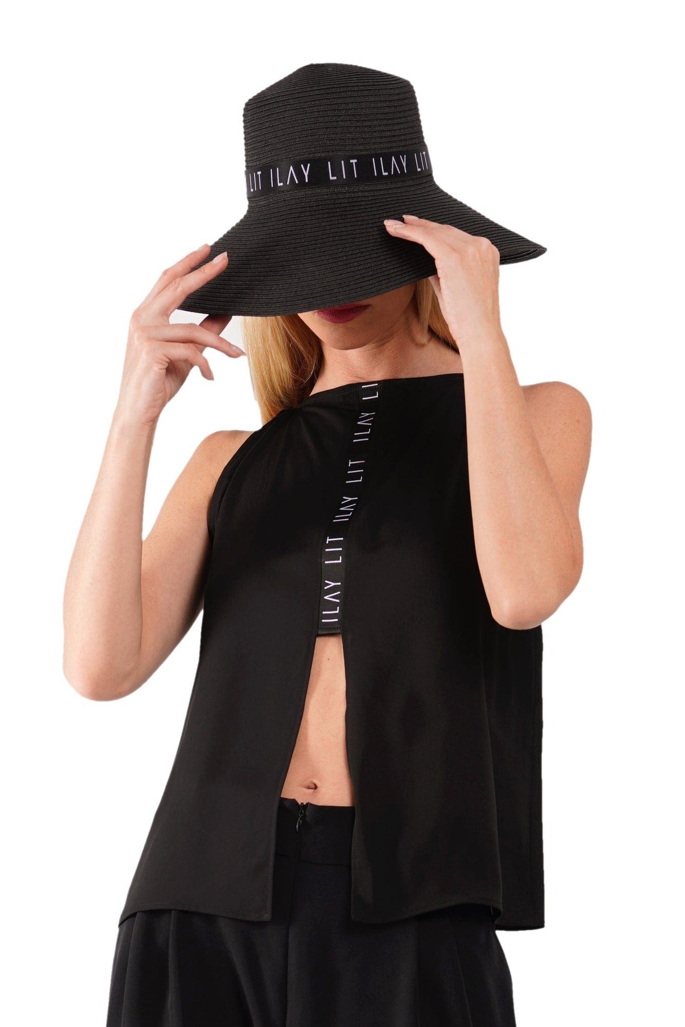 ILAY Lit Hoodie Claire Top Black