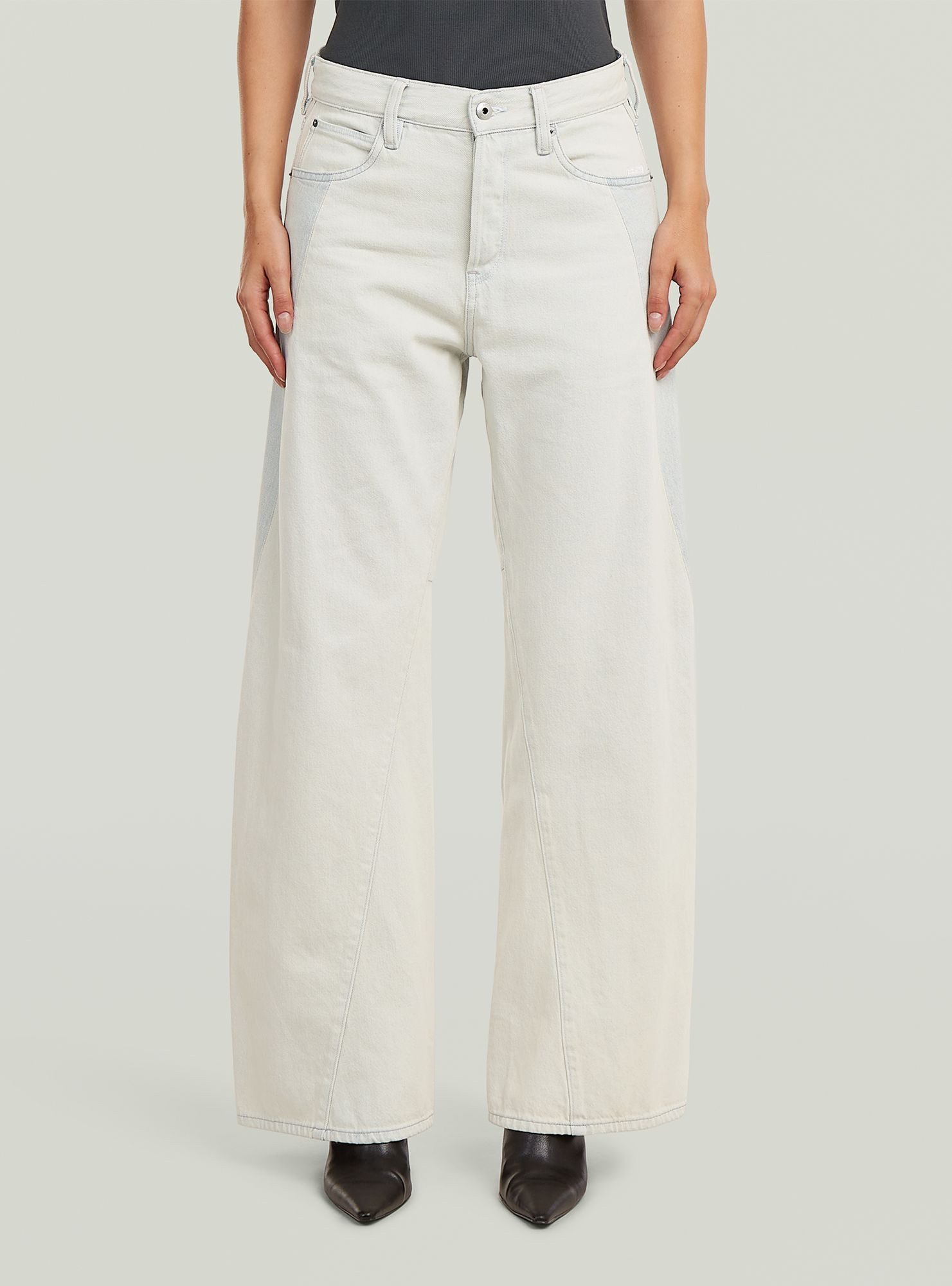 Regular-fit-Jeans Contor Two-Tone Wide Jeans