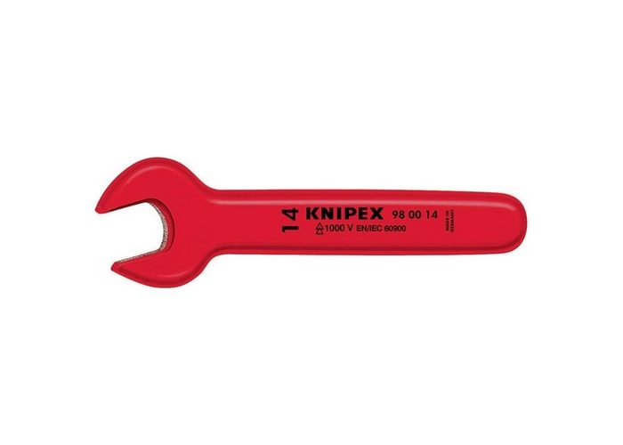 Knipex Maulschlüssel Einmaulschlüssel 98 00 Schlüsselweite 11 mm 1000V-isoliert CN10470