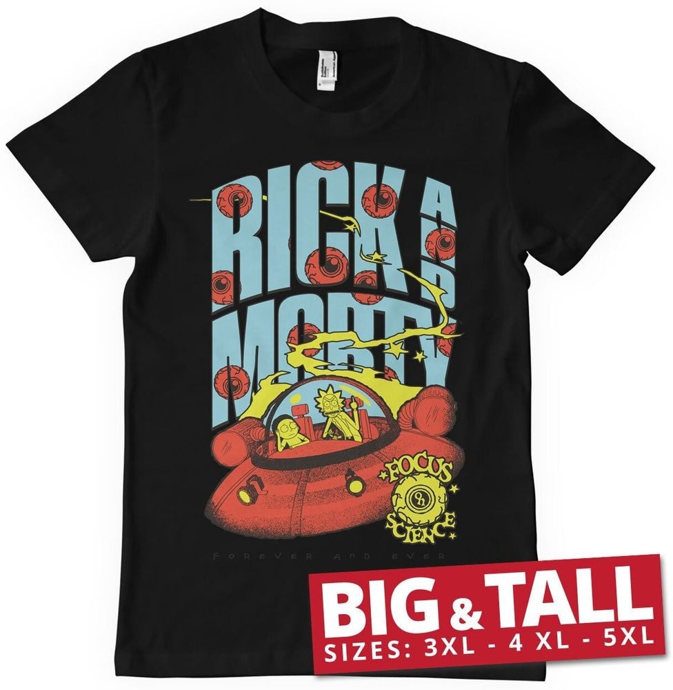 Rick and Morty T-Shirt Focus On Science Big & Tall T-Shirt