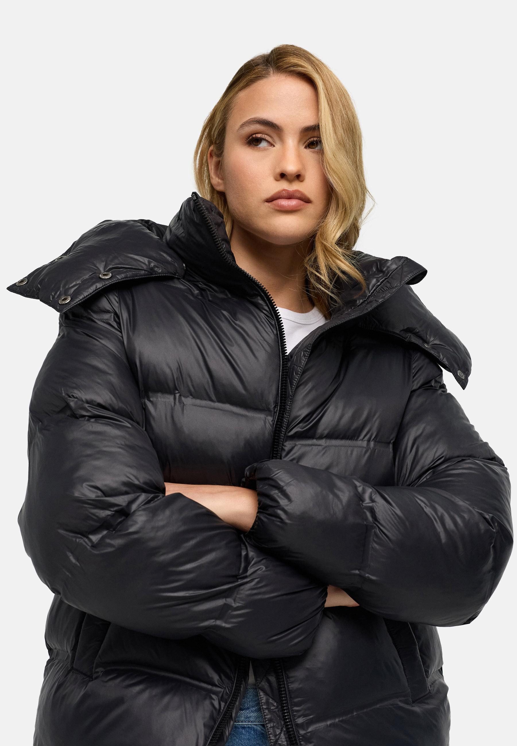 Navahoo Steppjacke Snow-Frame 14 Damen Winterjacke mit abnehmbarer Kapuze – Bild 4 von 5
