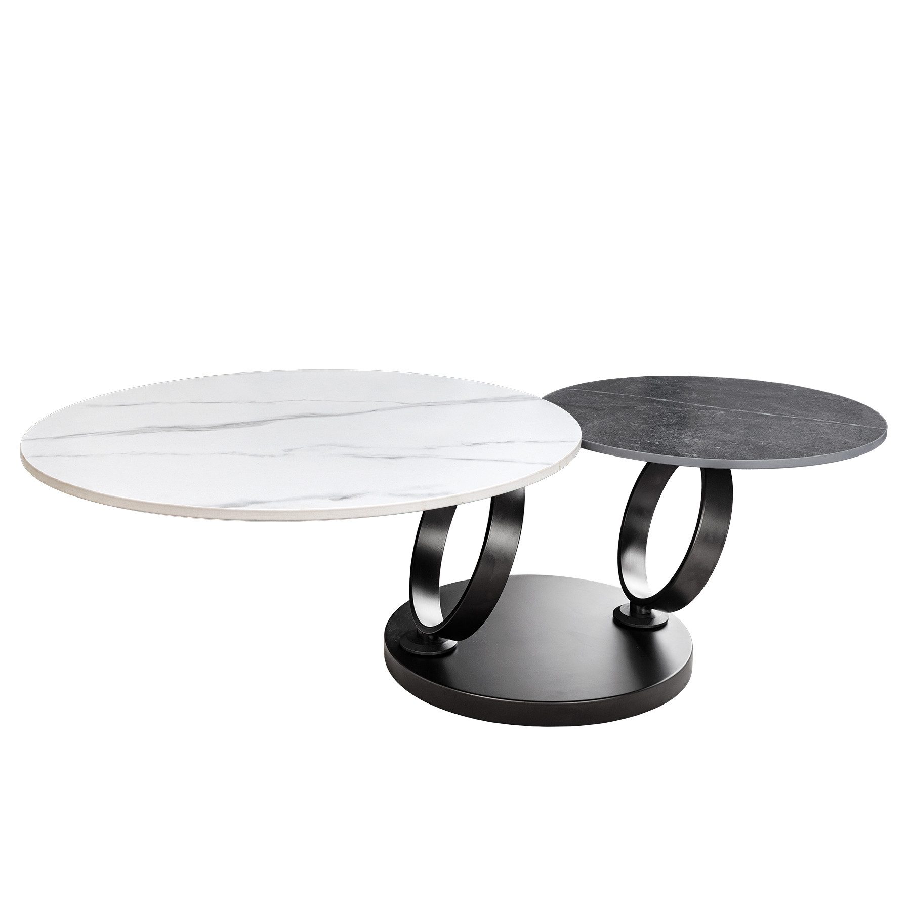 riess-ambiente Couchtisch DANCING RINGS weiß/anthrazit/schwarz · günstig online kaufen