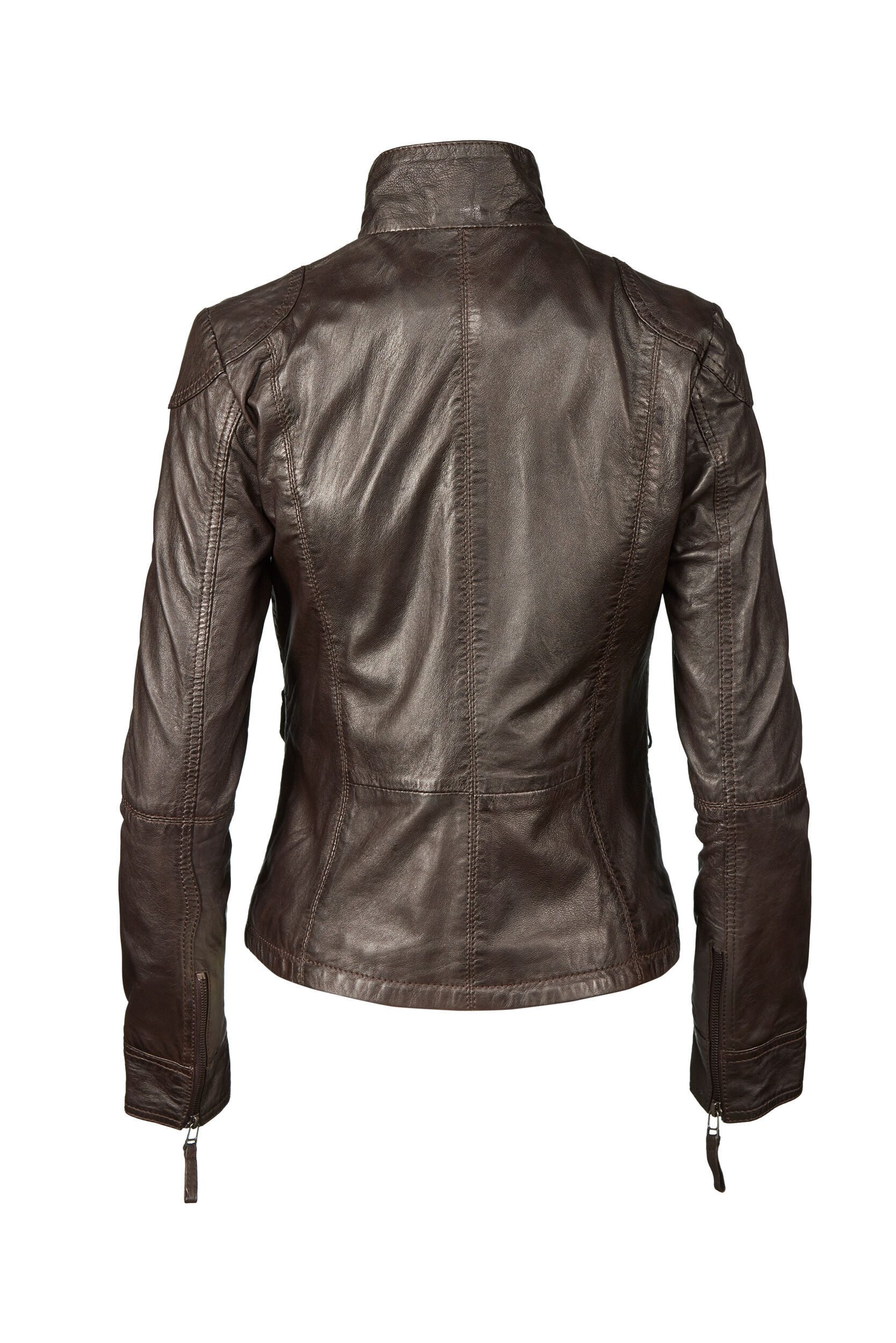 7eleven Lederjacke SEEviana (1-St) mit Stehkragen günstig online kaufen