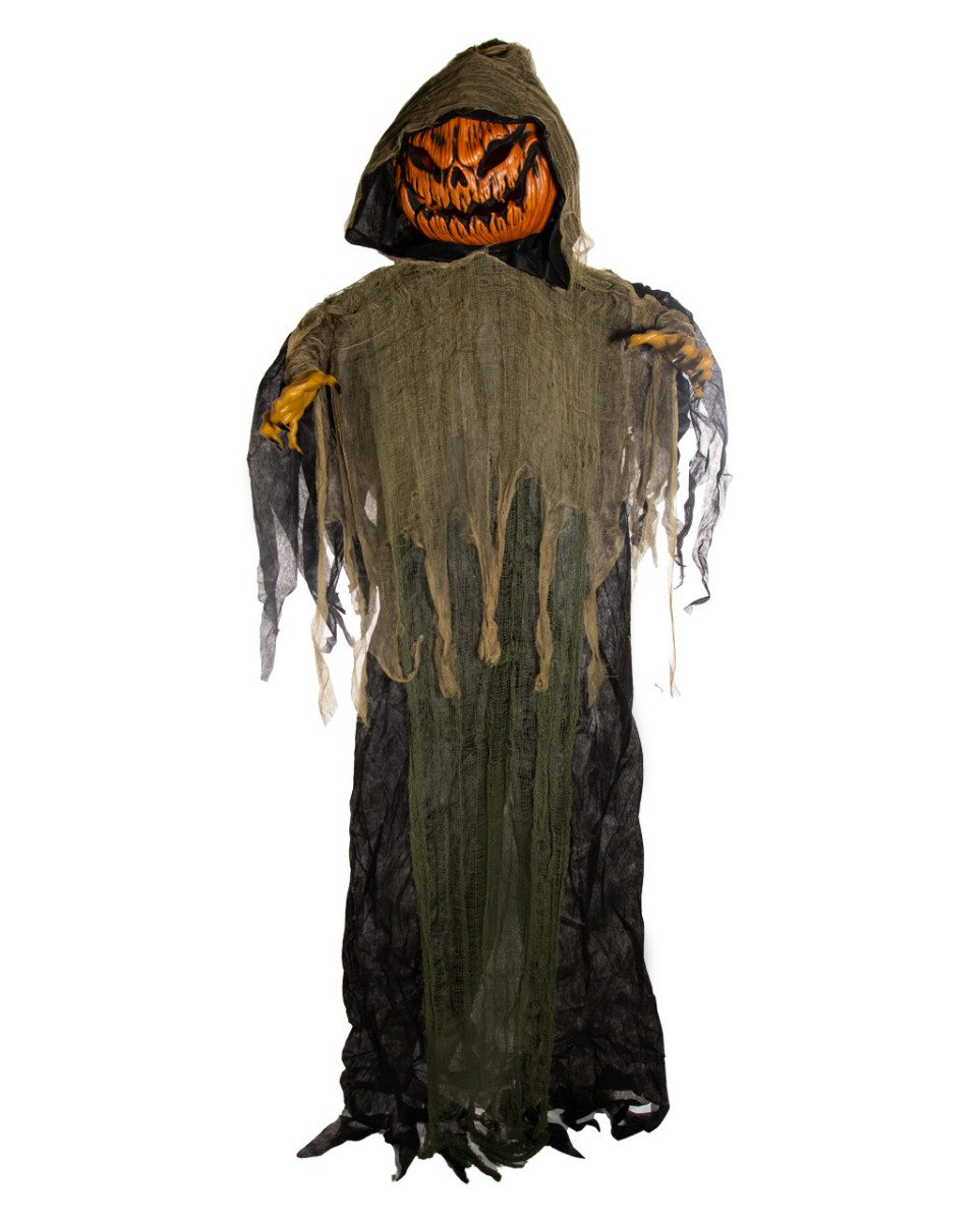 Dekoobjekt Riesen Kürbismonster als Hängefigur mit Licht & To
