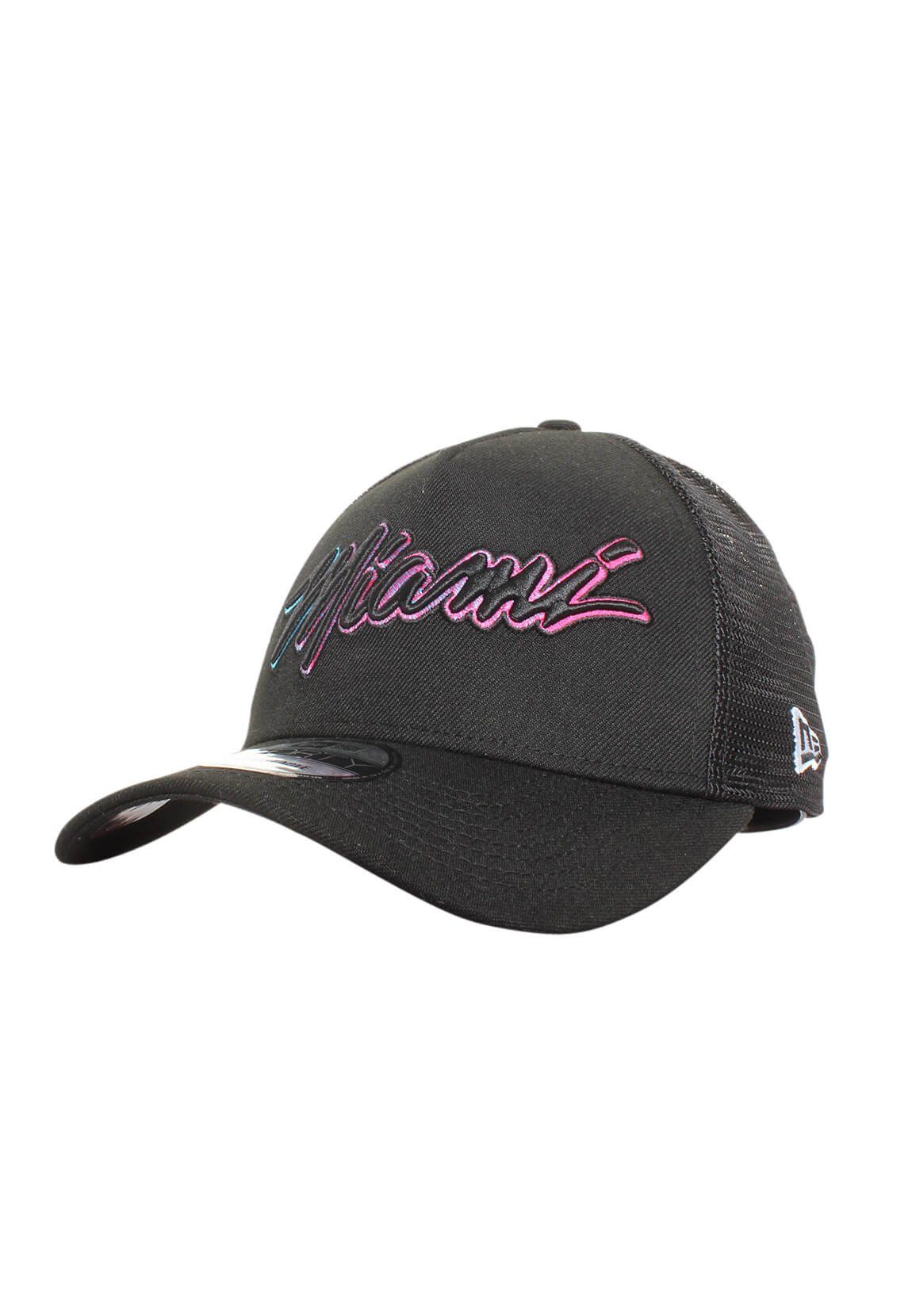 New Era Trucker Cap New Era 940AF Trucker Adjustable Cap MIAMI HEAT Schwarz