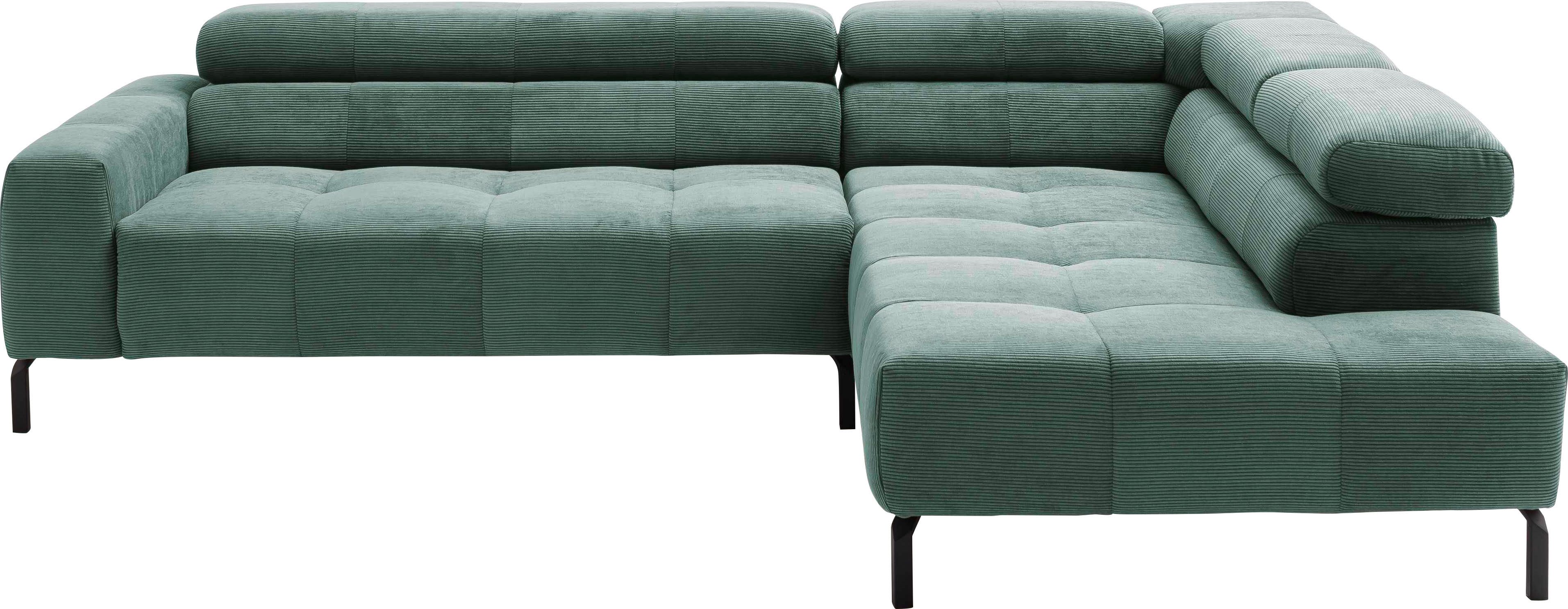 Places of Style Ecksofa "Claya, L-Form, incl. Kopfteilverstellung, Breite 2 günstig online kaufen