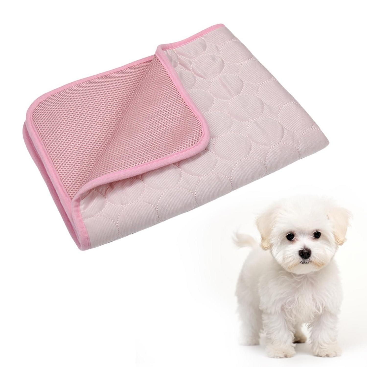LuxusKollektion Hundematte Hunde Kühlmatte 60x50cm Rosa