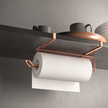 Metaltex Küchenrollenhalter Papierrollenhalter Easy Roll kupfer